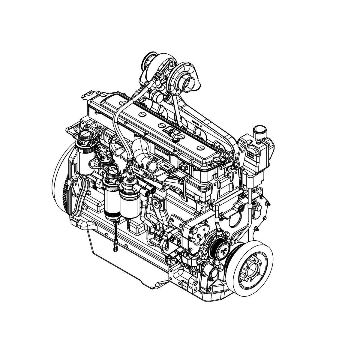John Deere Reman REMAN Diesel Engine, 6.8 Liter, IT4 - SE502706