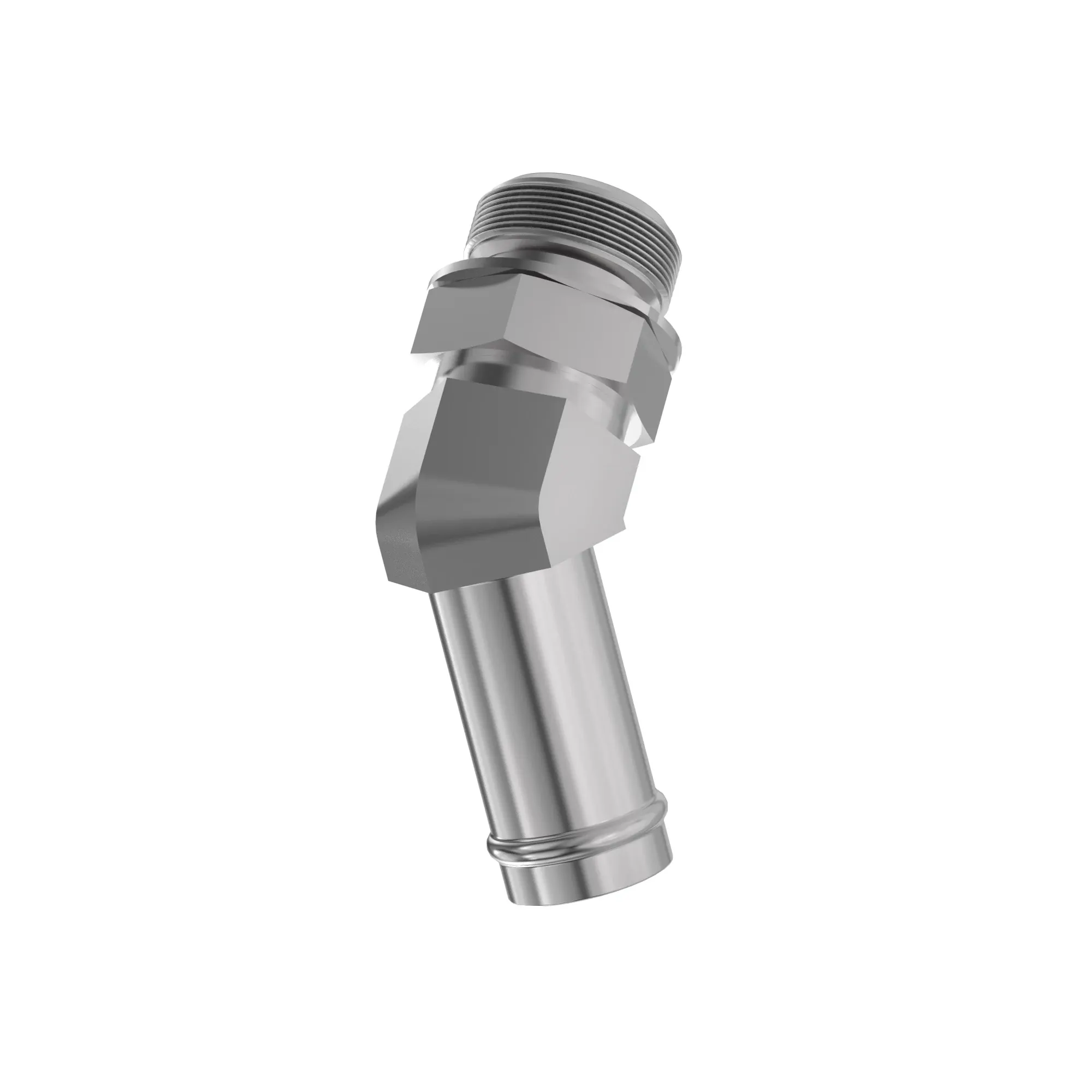 ELBOW FITTING, 45 DEG O-RING HOSE B