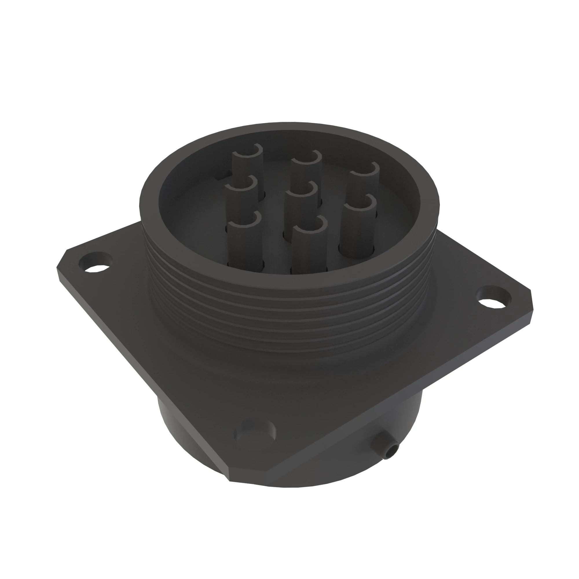 CONN AMPHENOL PT 8W MS BLK PLSTC