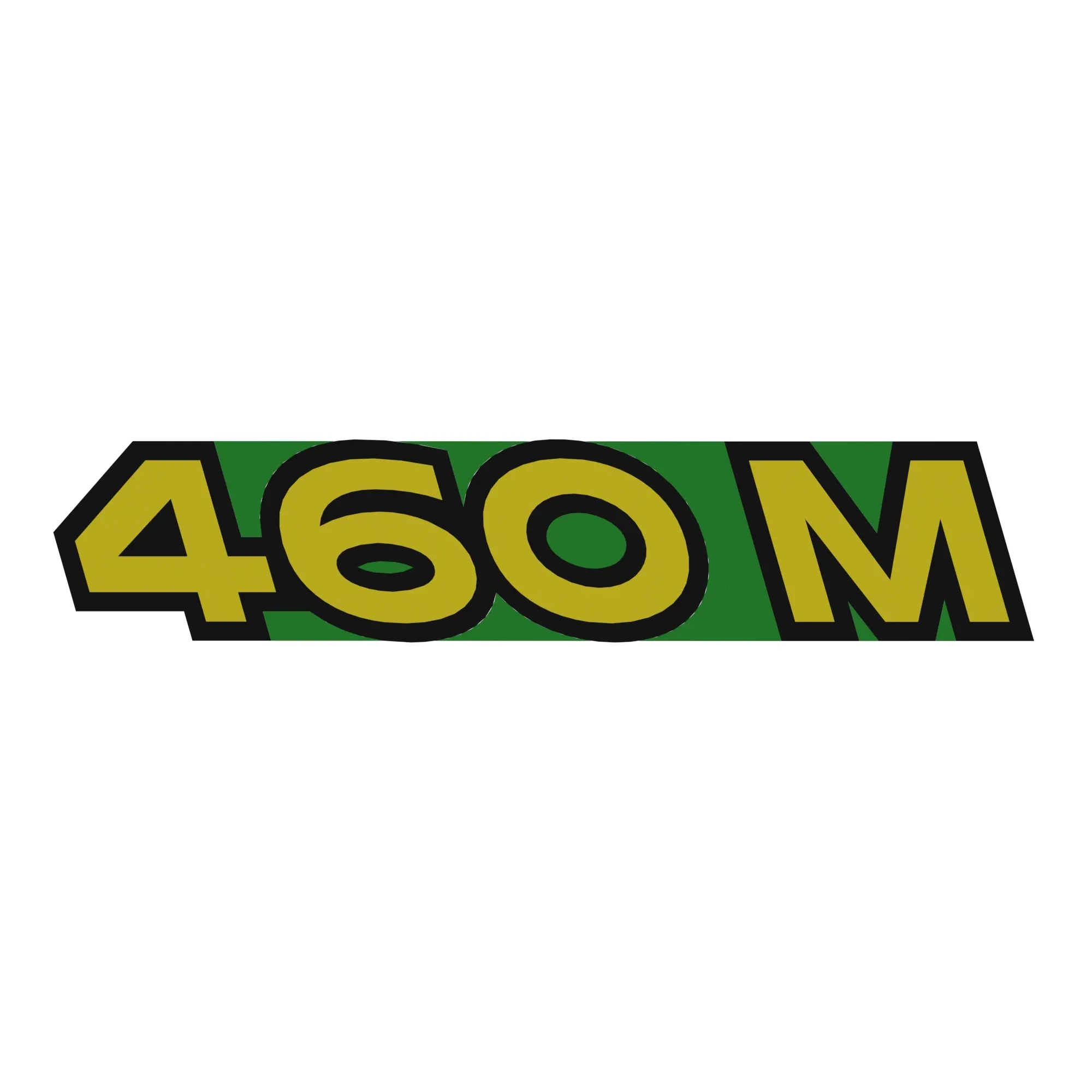 John Deere 460m Model Number Label, Right Side - FH331114