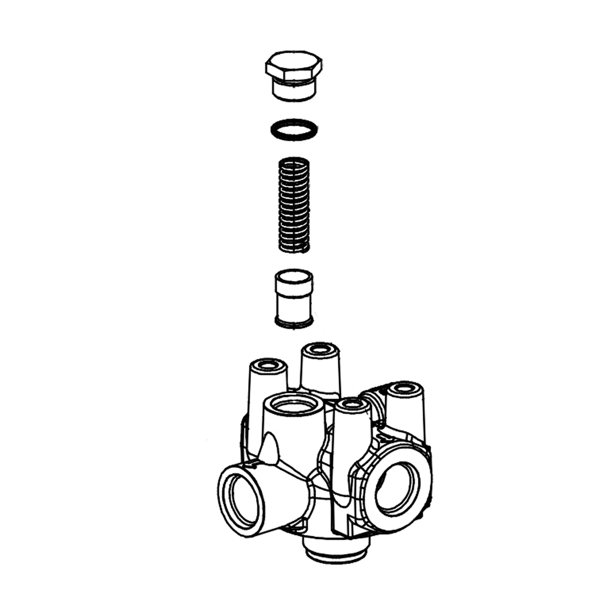 John Deere Hydraulic Oil Filter Head - AH227847