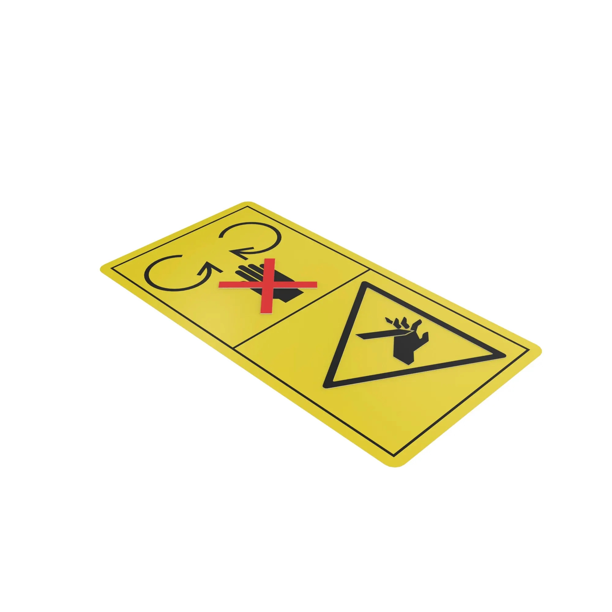 John Deere Rotating Knife Warning Decal - CXT10495