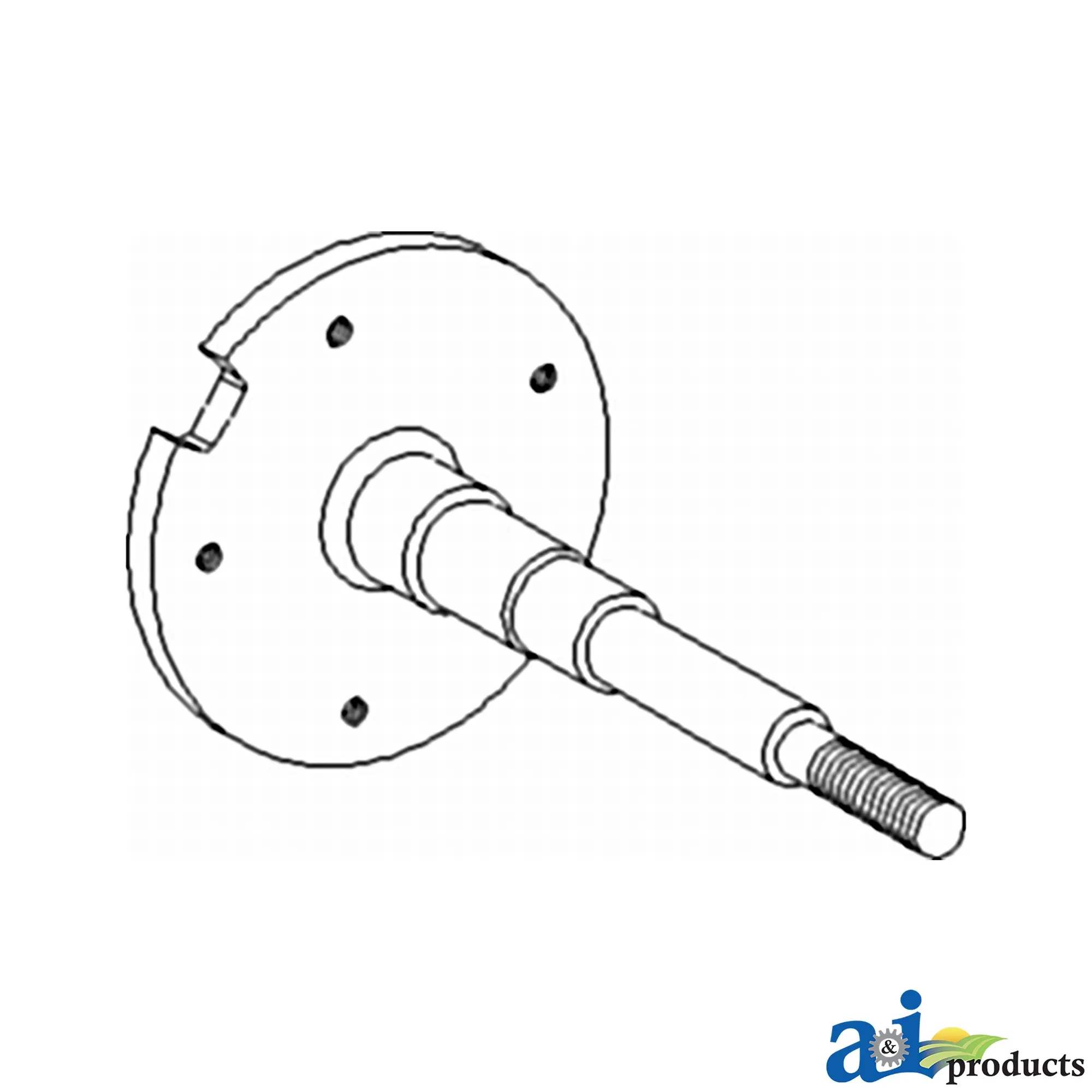 A&I Products Feeder House Upper Shaft, Right Side - A-H129681