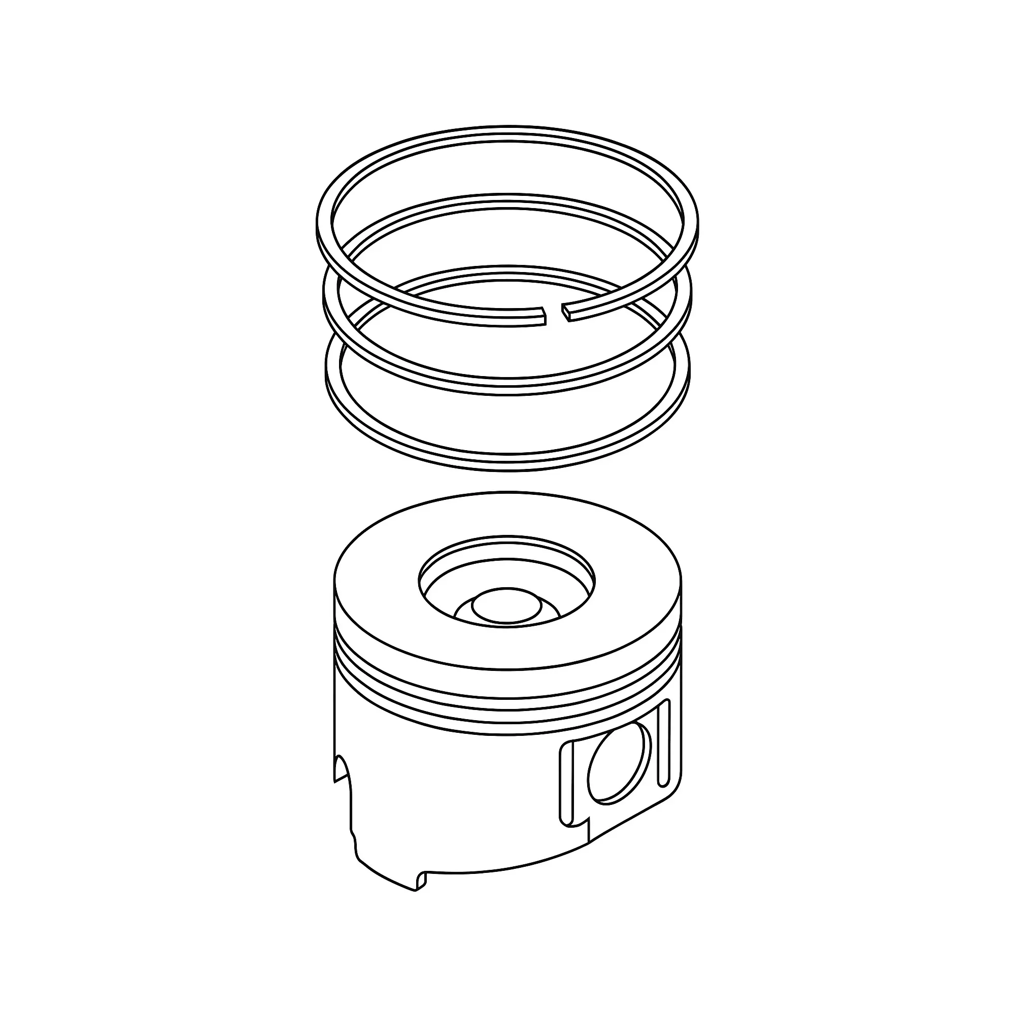 John Deere Engine Piston Assembly - MIA882009