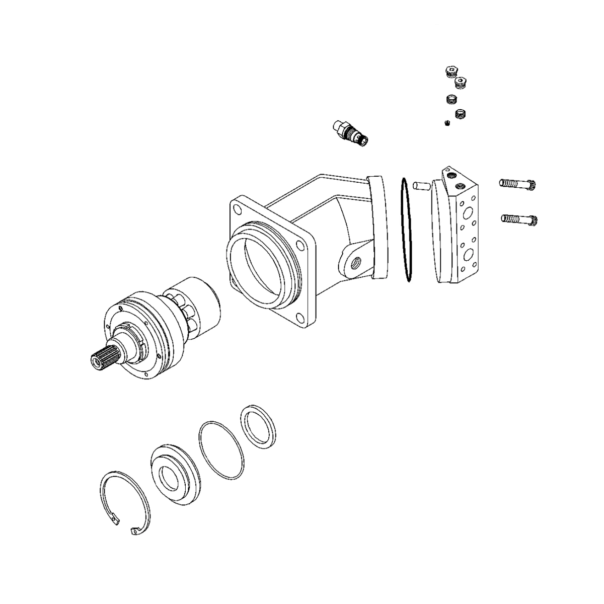 Motor-Pf 90CC C Mnt Fixed Disp