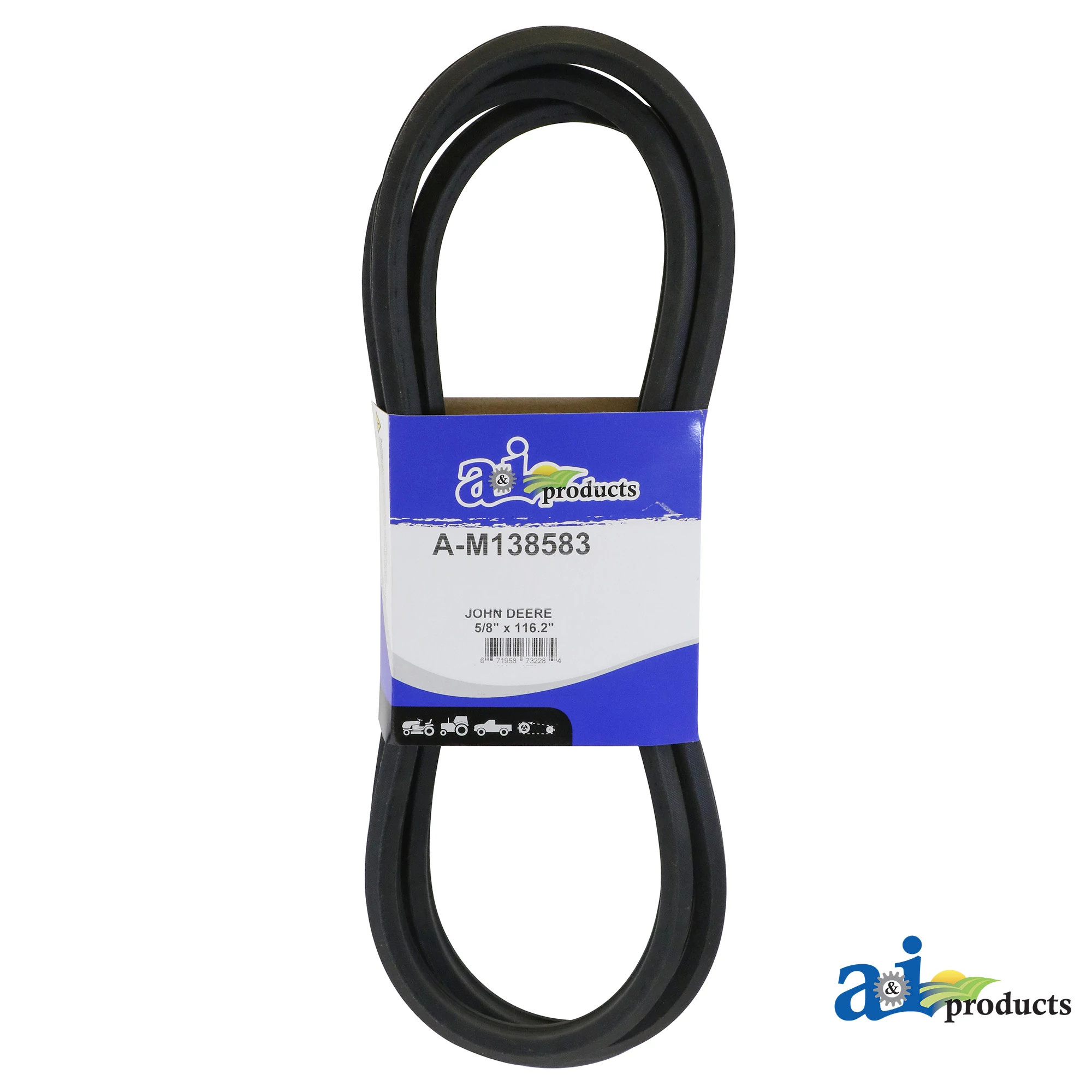 A&I Products Mower Deck Drive V-Belt, Effective Length 2921 mm (115 inch) - A-M138583