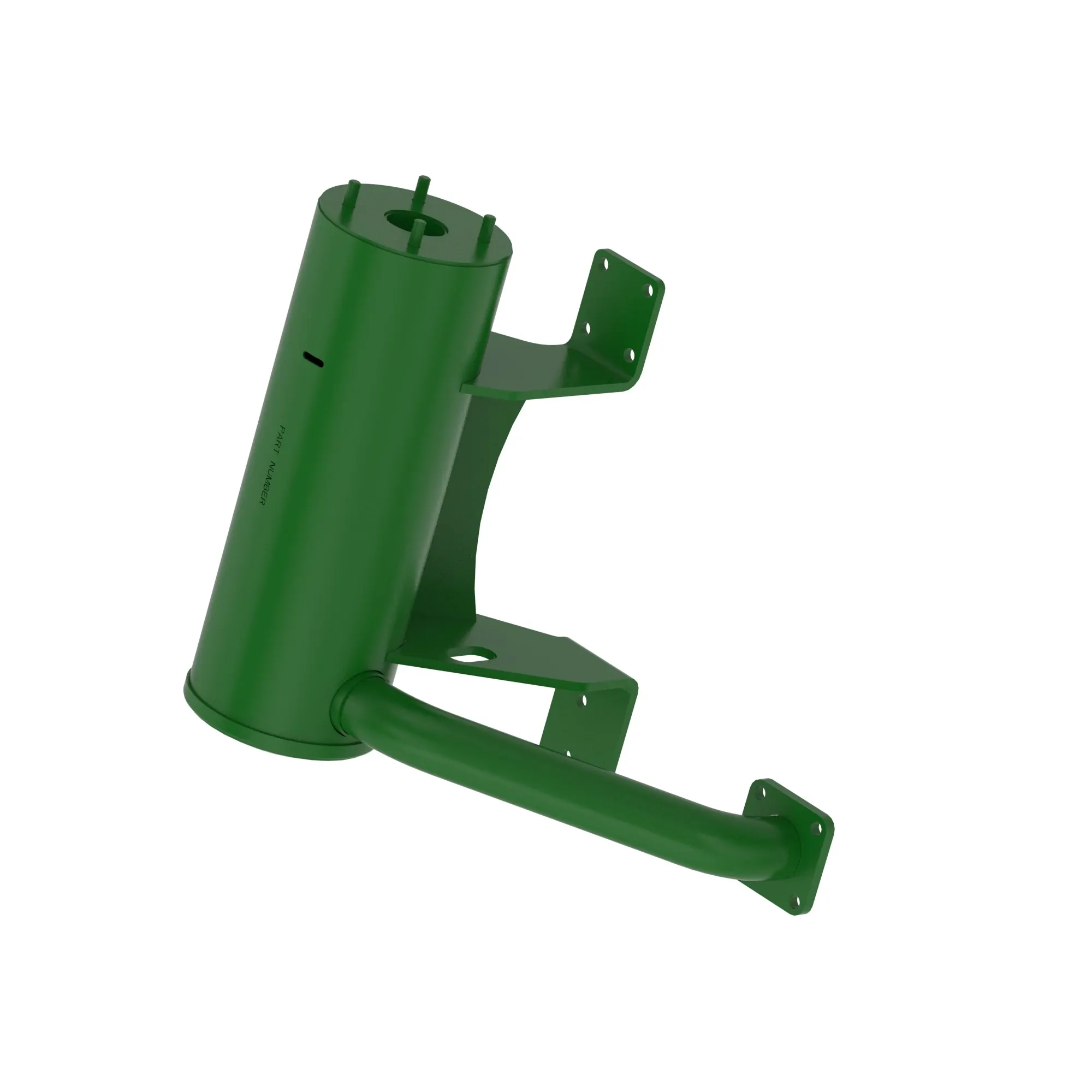 John Deere Aspirated Round Shaped Muffler - TCA24911