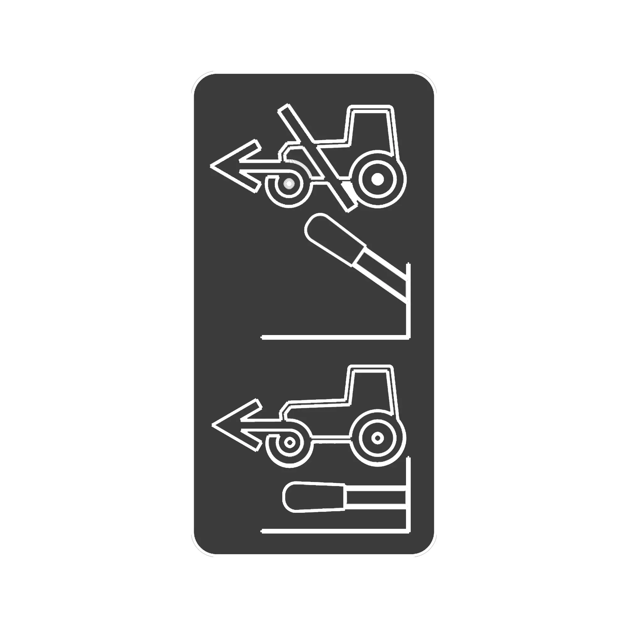 John Deere Decal, MFWD - LVU15523