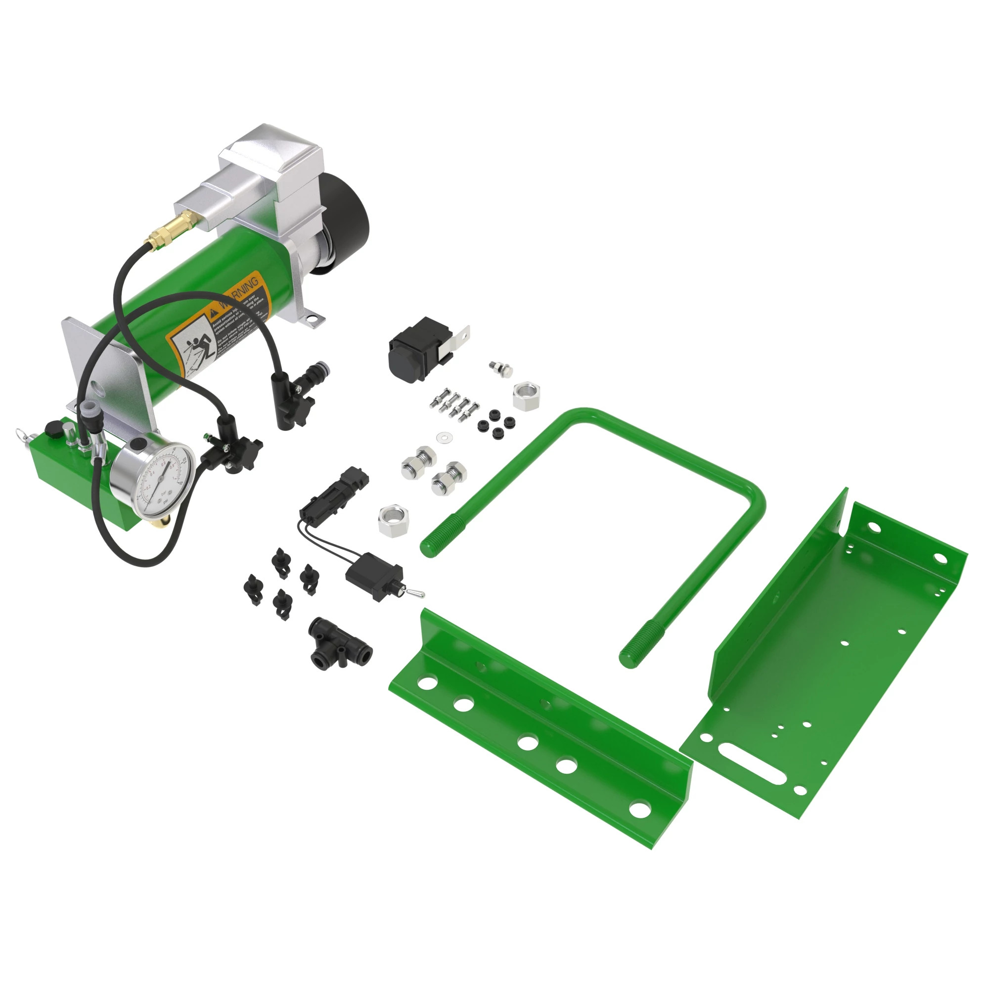 John Deere Pneumatic Downforce Compressor Kit with Frame Mount - BA31836