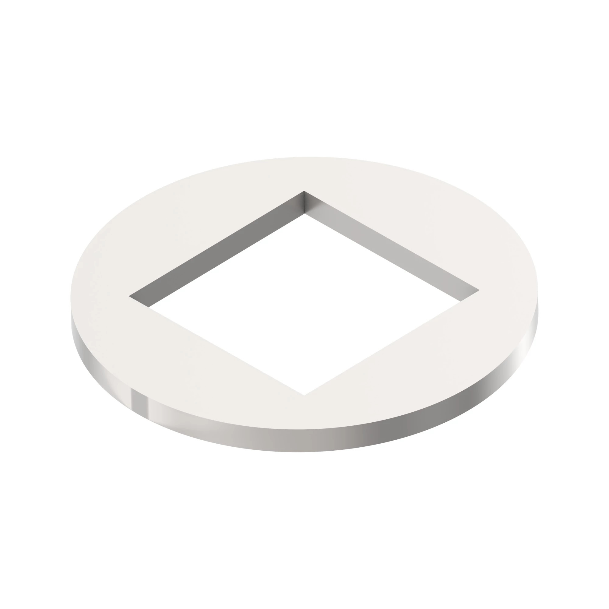 WASHER, METALLIC, SQUARE HOLE