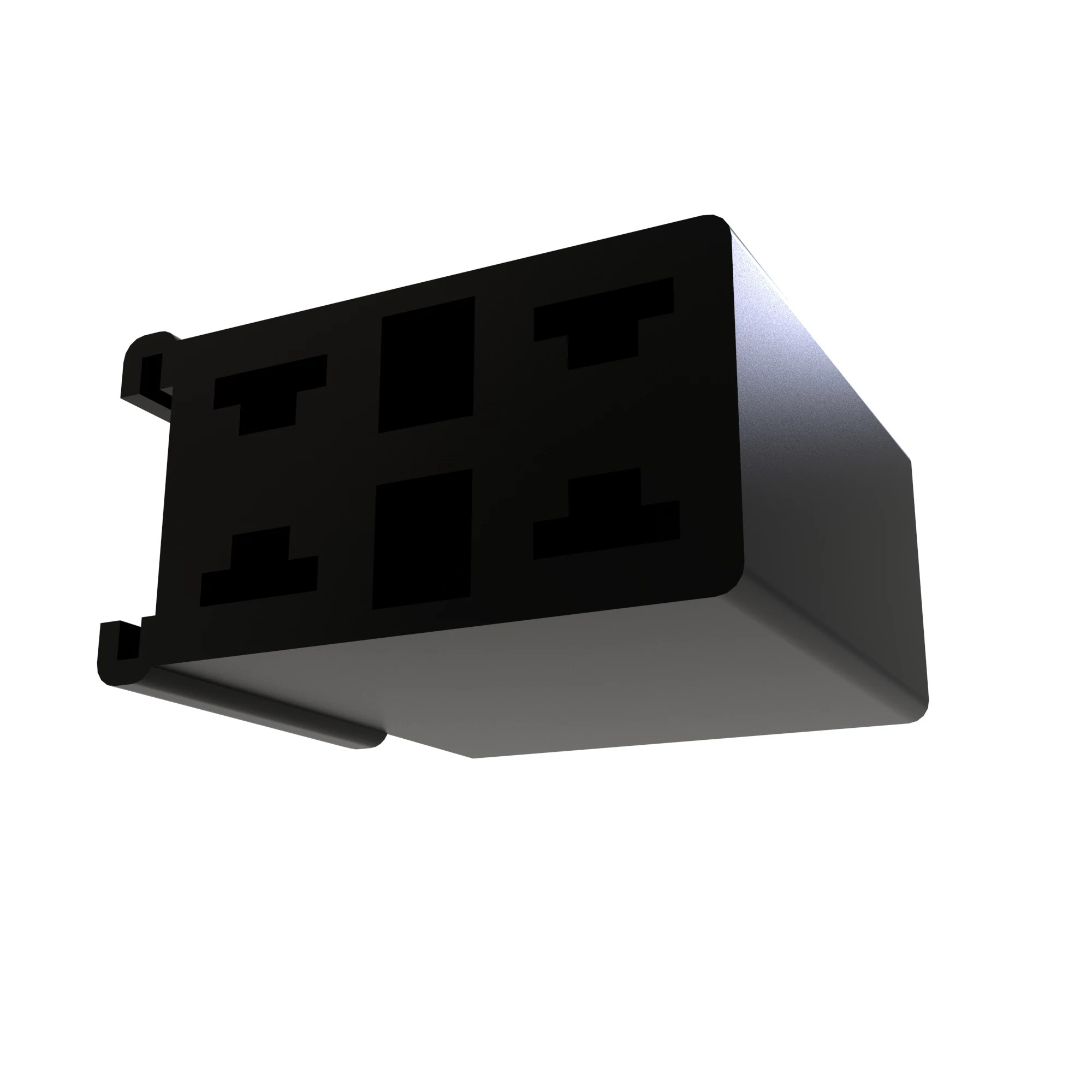 John Deere Black External Electrical Connector, 4 Cavities - 57M9607