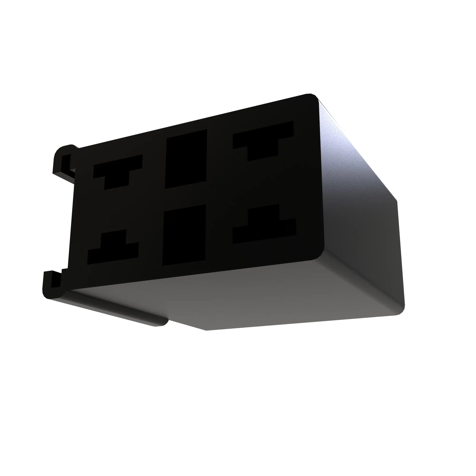 John Deere Black External Electrical Connector, 4 Cavities - 57M9607