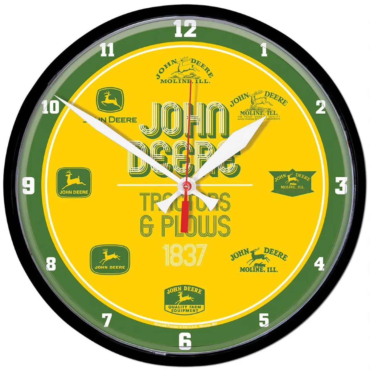 "Vintage Logo Round Clock"