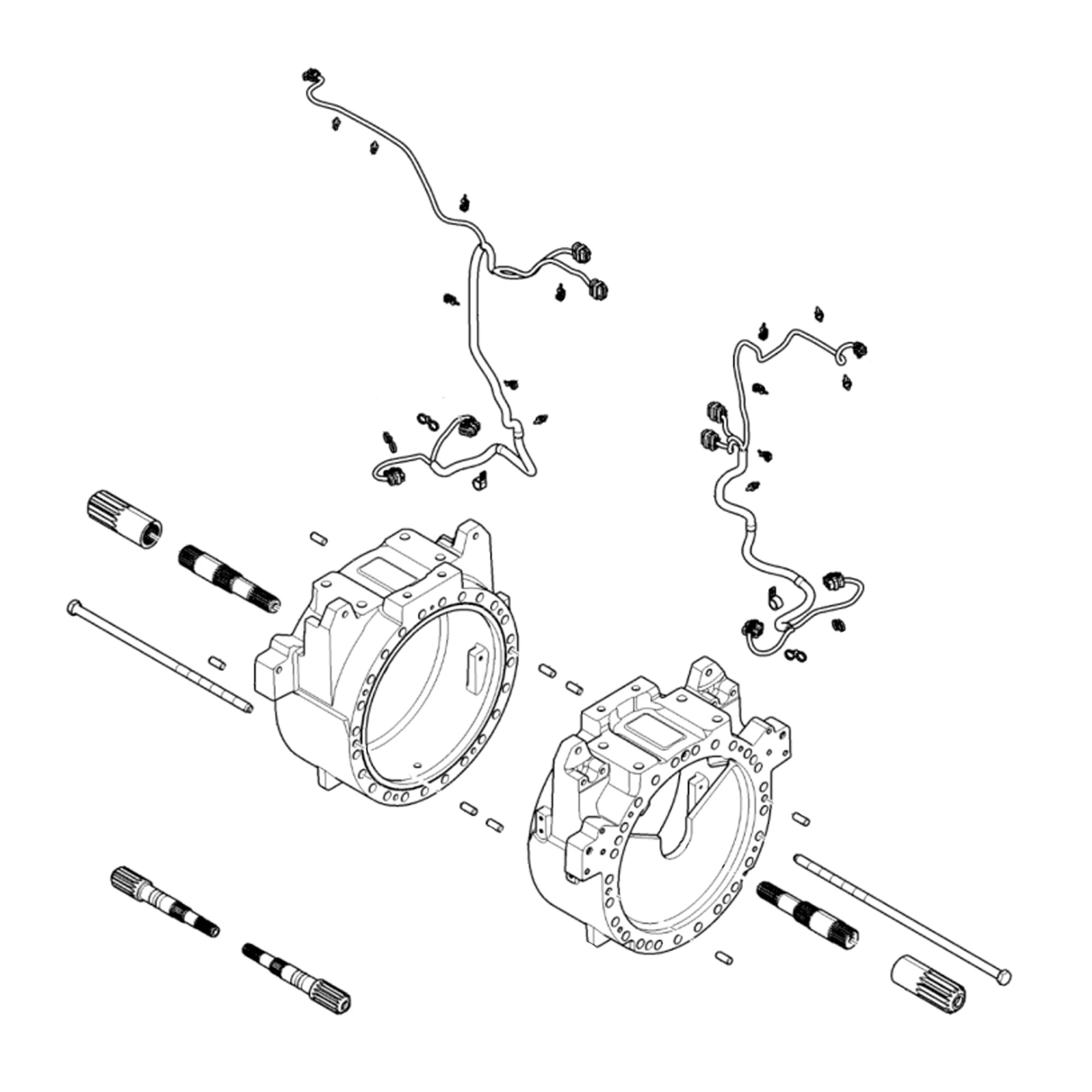 John Deere Rear Axle Spacer Kit, 76 inch Tread Spacing - BRE10382