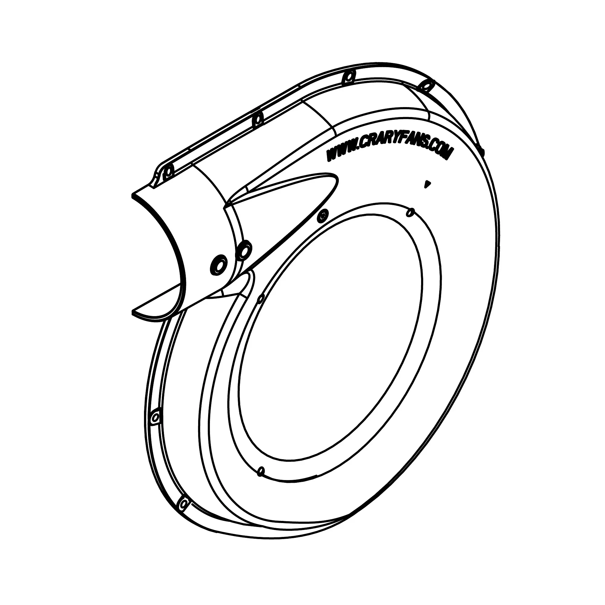 John Deere Left Side Blower Fan Housing - KK47674