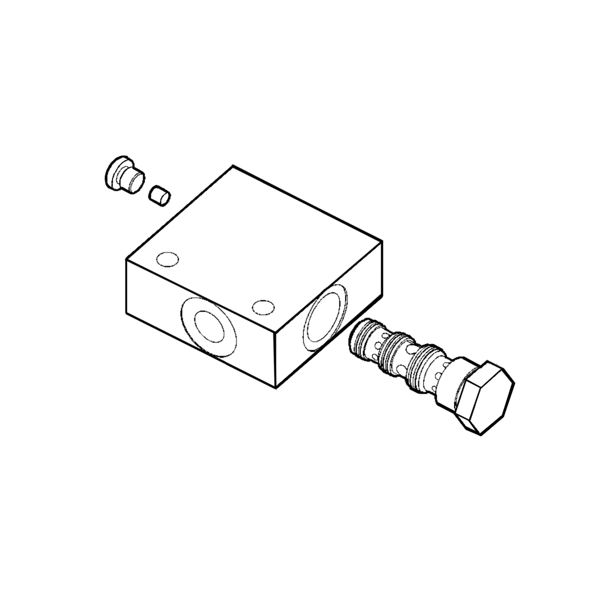 John Deere Flow Dividing Block Manifold - F064309