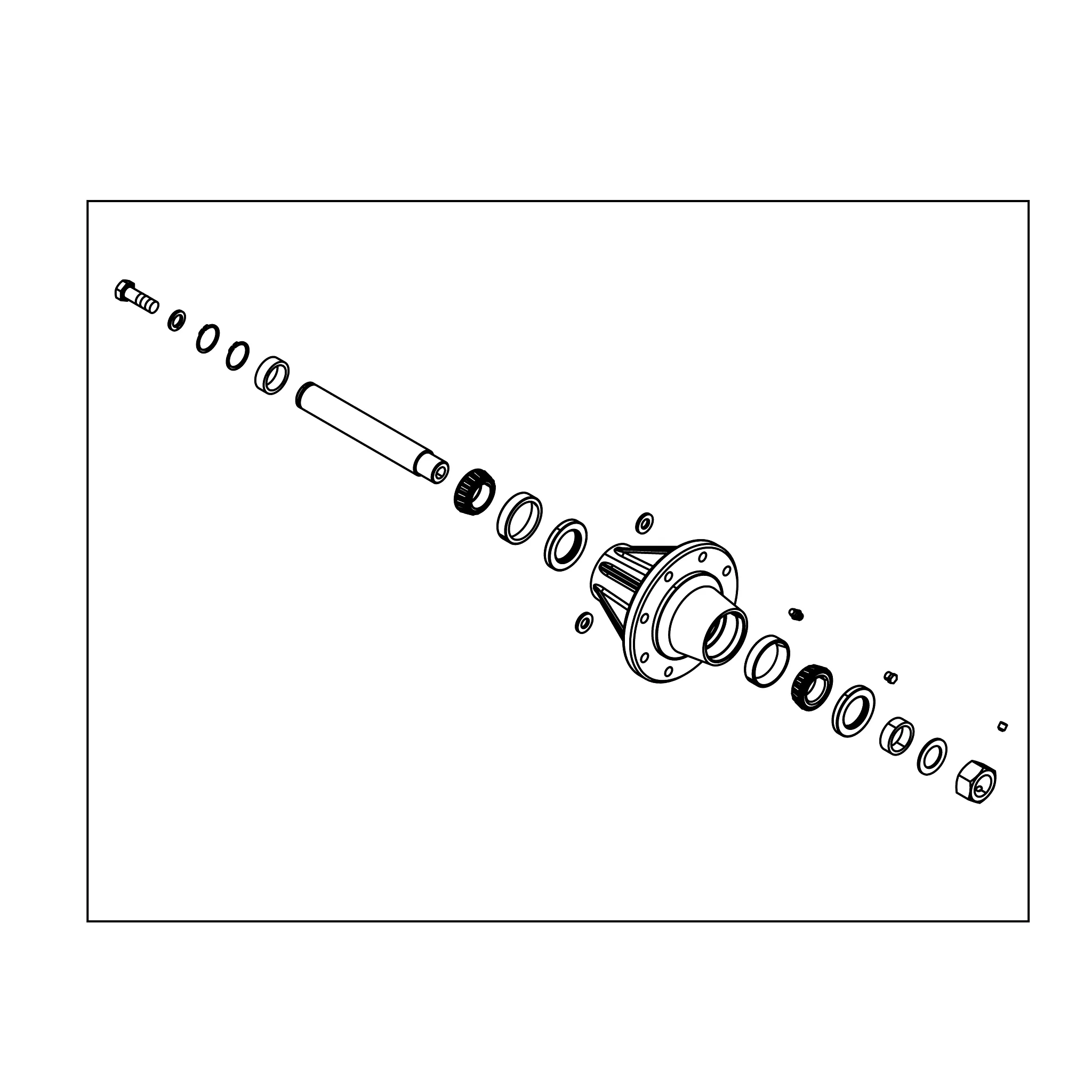 John Deere 8 Bolt Hub - AA61651