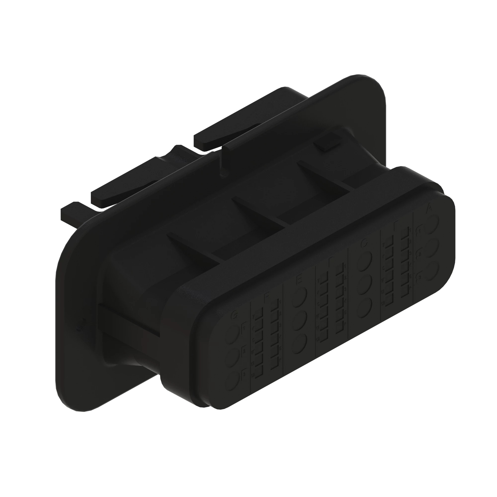 CONN TYCO SRC 48W MS BLK PLSTC