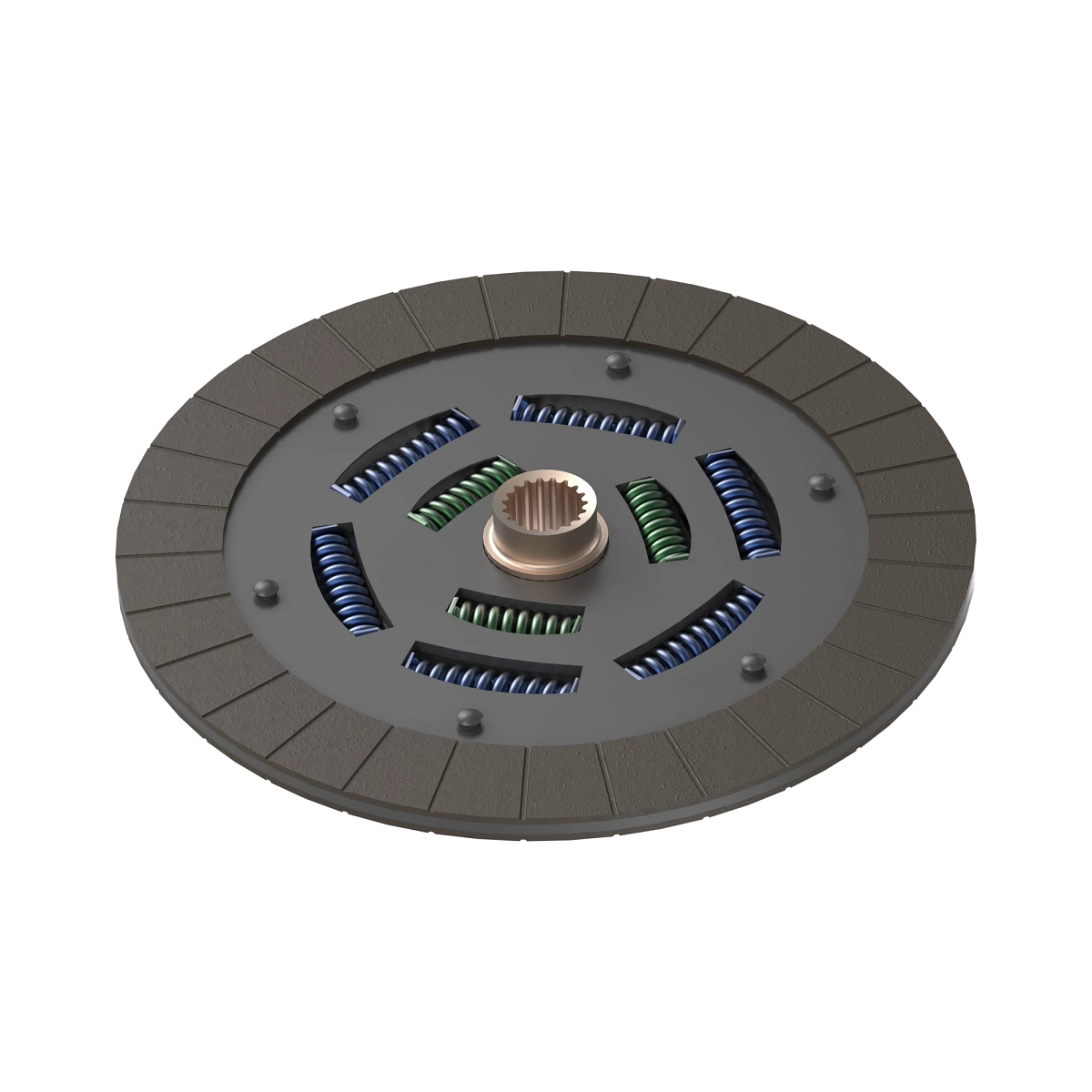 Clutch Assembly With Facings