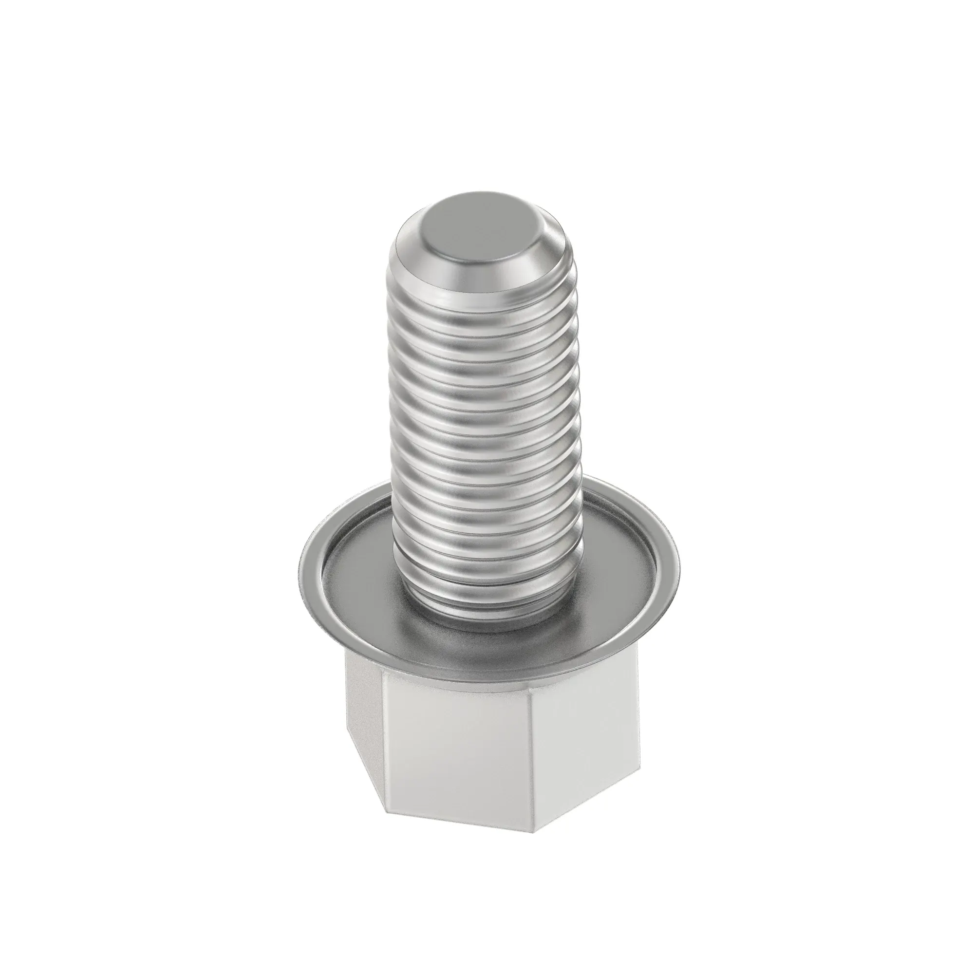 ところとん N283308: Hexagonal Head Flanged Self Locking Screw, 1/4