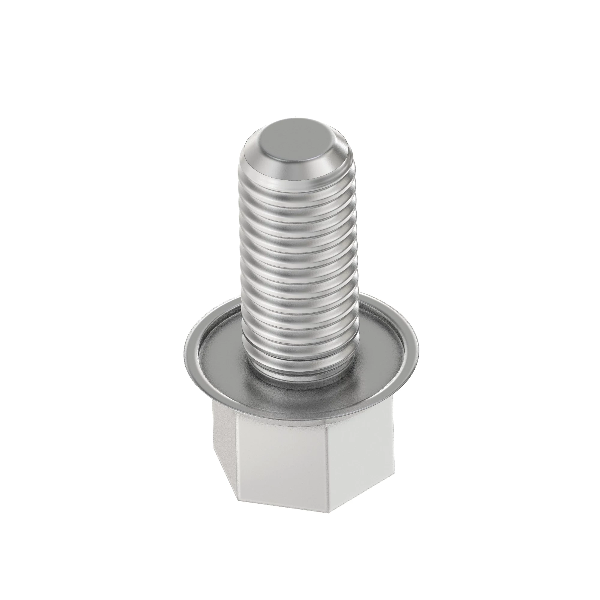 N283308: Hexagonal Head Flanged Self Locking Screw, 1/4