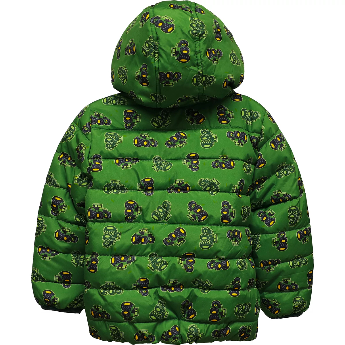 "Toddler Tractor Puffer Coat"