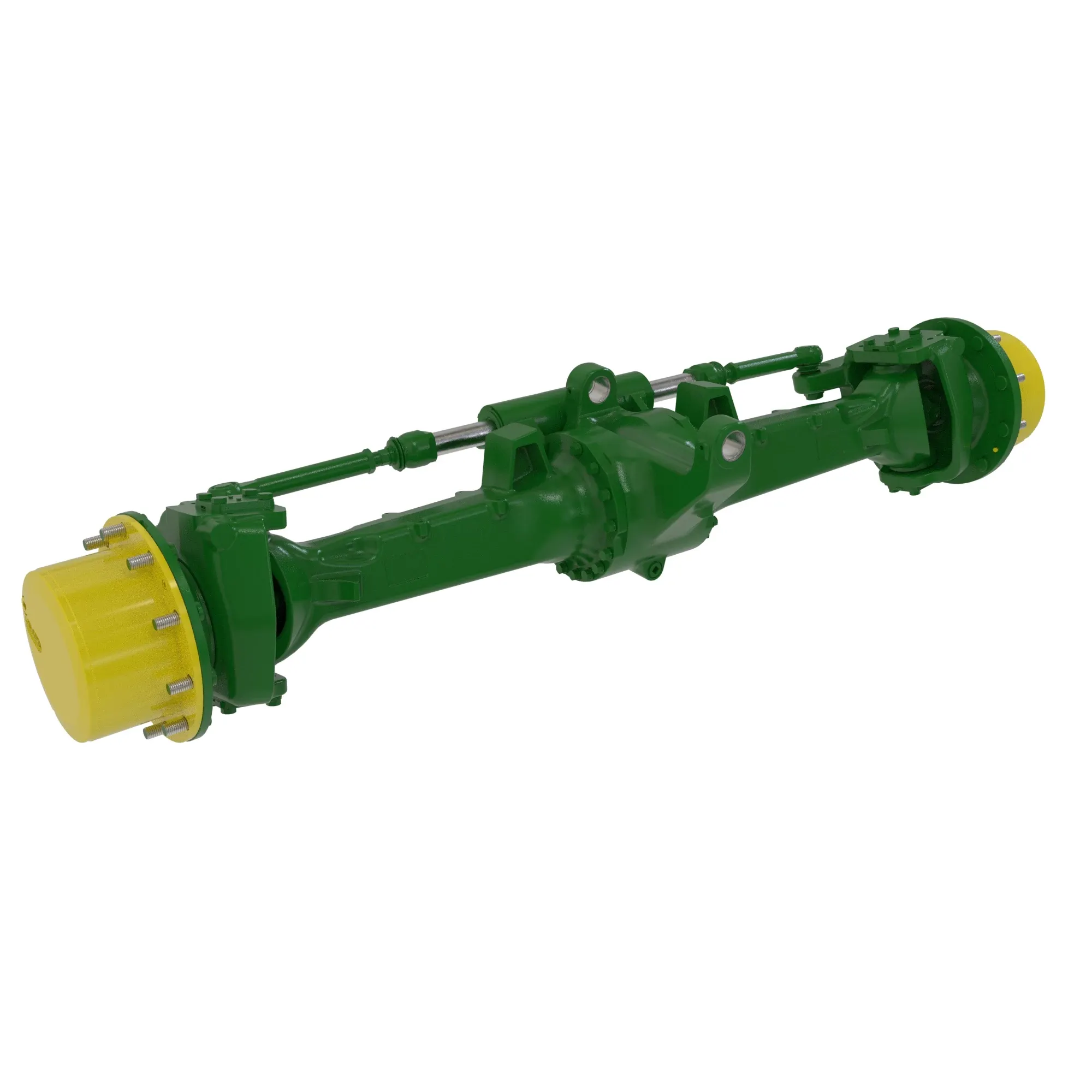 MFWD I=17.500 (DANA 750/10088337), M50LD, King Pin=8, Caster=12, Camber=1, M18 steering cylinder ports