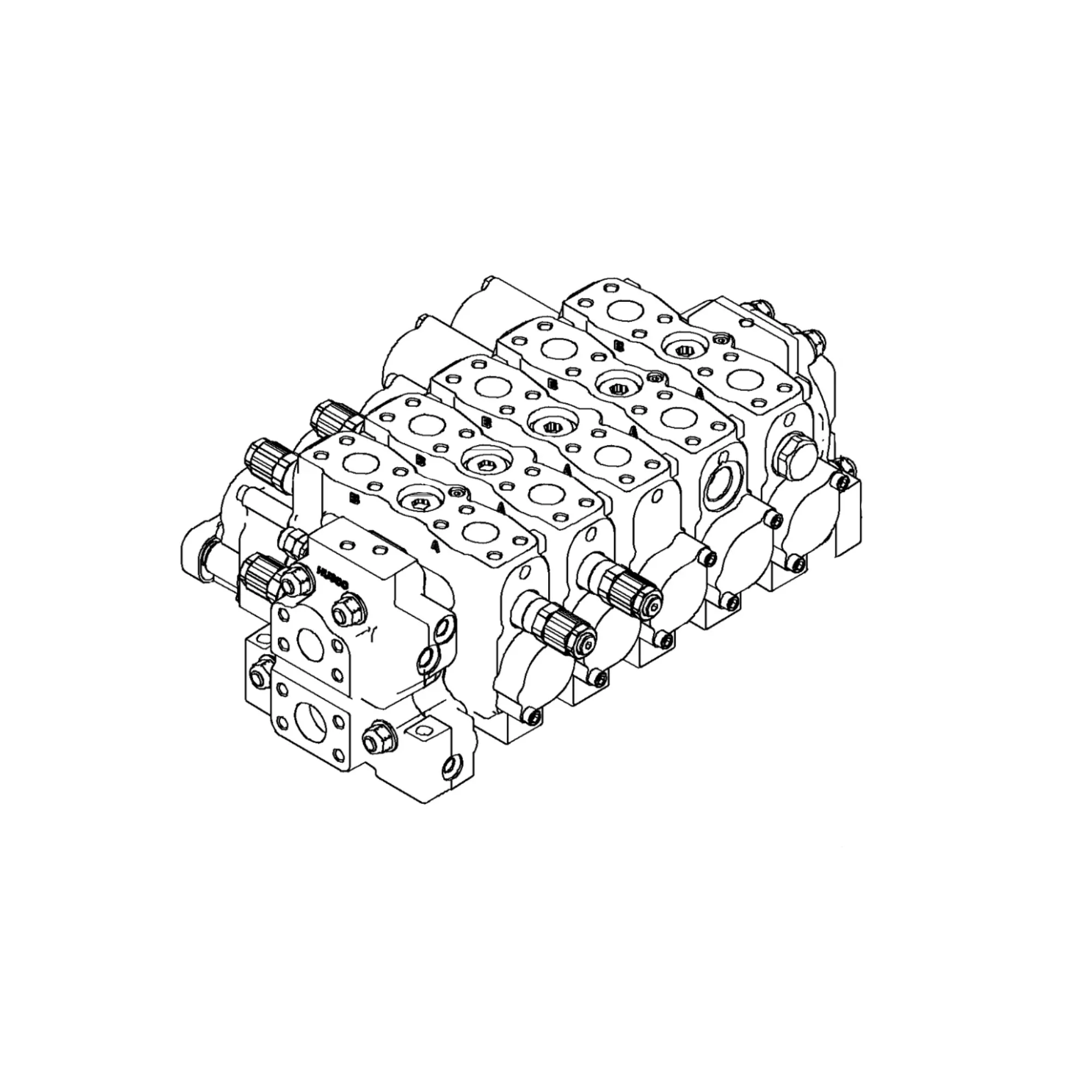 John Deere 3-Spool Control Valve - AT512229