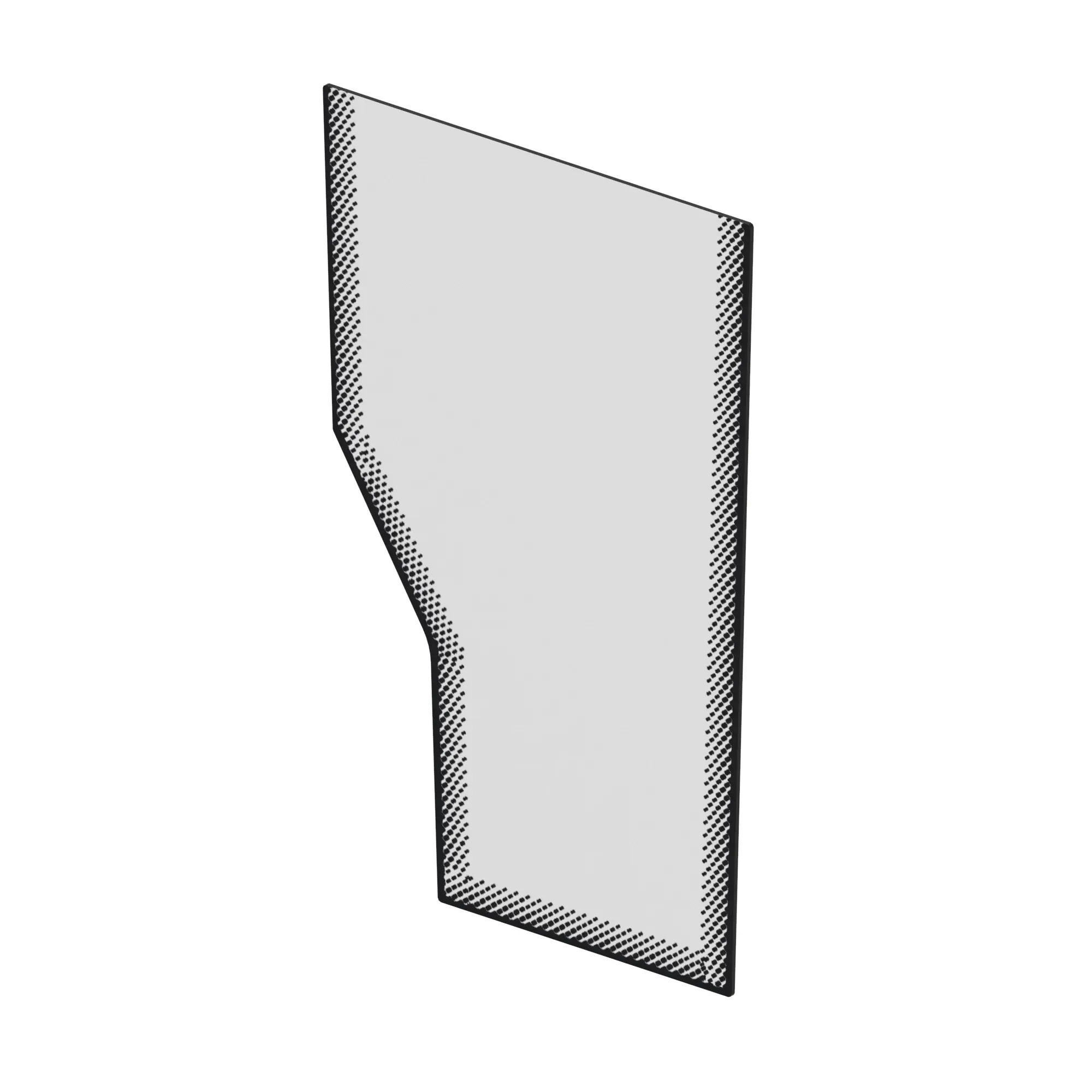 John Deere Left Side Front Bottom Windowpane - T423336