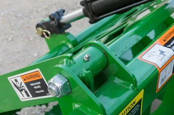 Close-up of AV20F Series Root Grapple Greaseable Pivot Points
