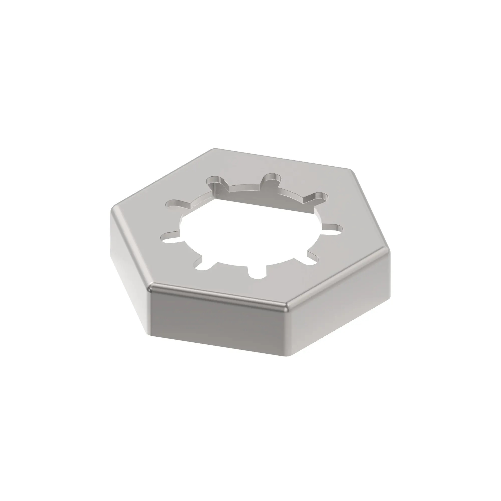 John Deere Hexagonal Stamped Self-Locking Nut, 1/2" - TCU23116