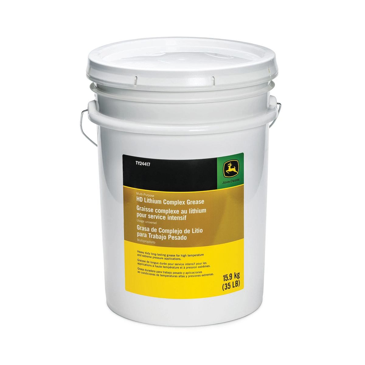 John Deere Multi-Purpose Heavy-Duty (HD) Lithium Complex Grease, 15.9 kg (35 Pound) Pail - TY24417
