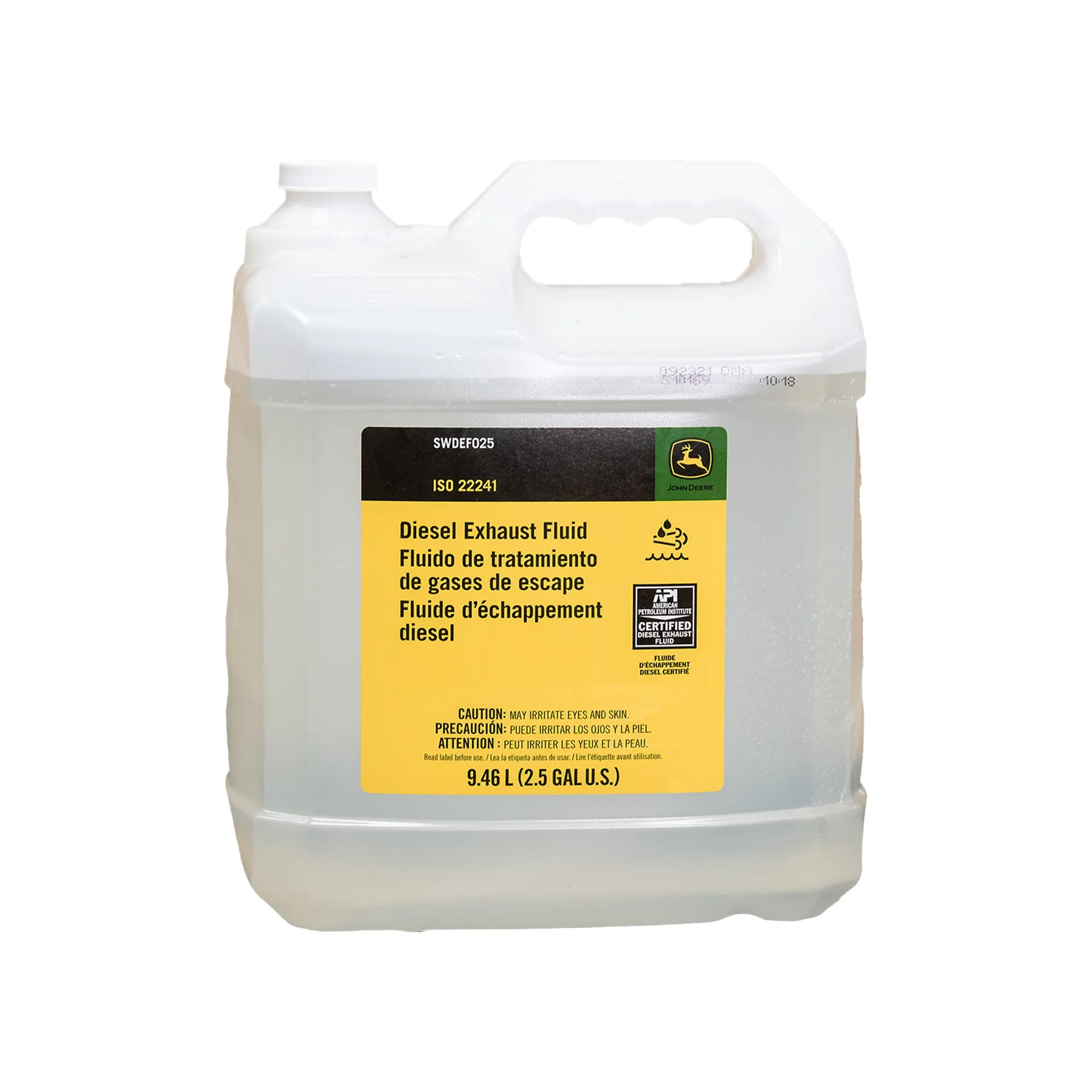 John Deere Diesel Exhaust Fluid, 9.46 Liter (2.5 Gallon) Pallet - SWDEF025