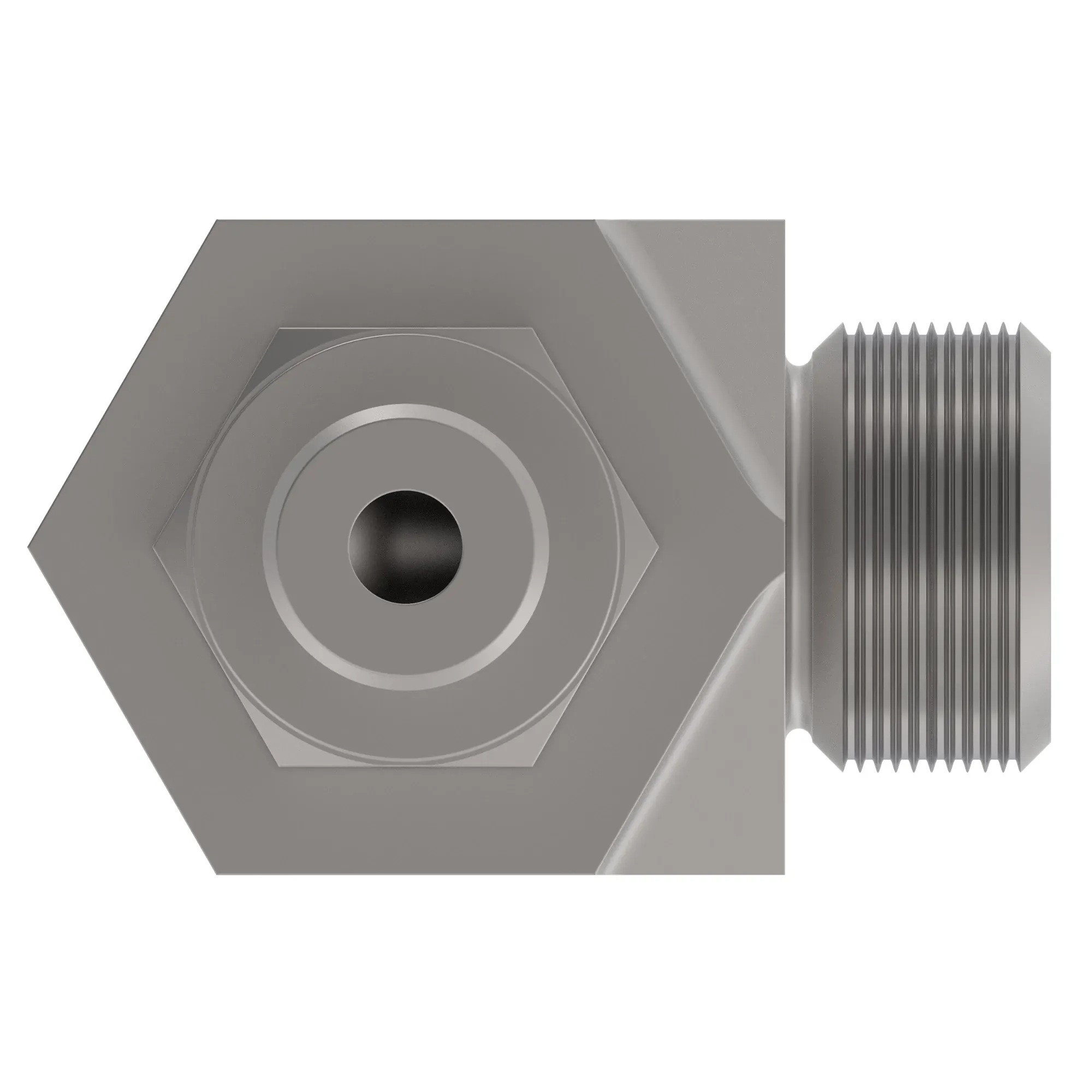 90 DEG ELBOW,O-RING FSF W/MET HEX