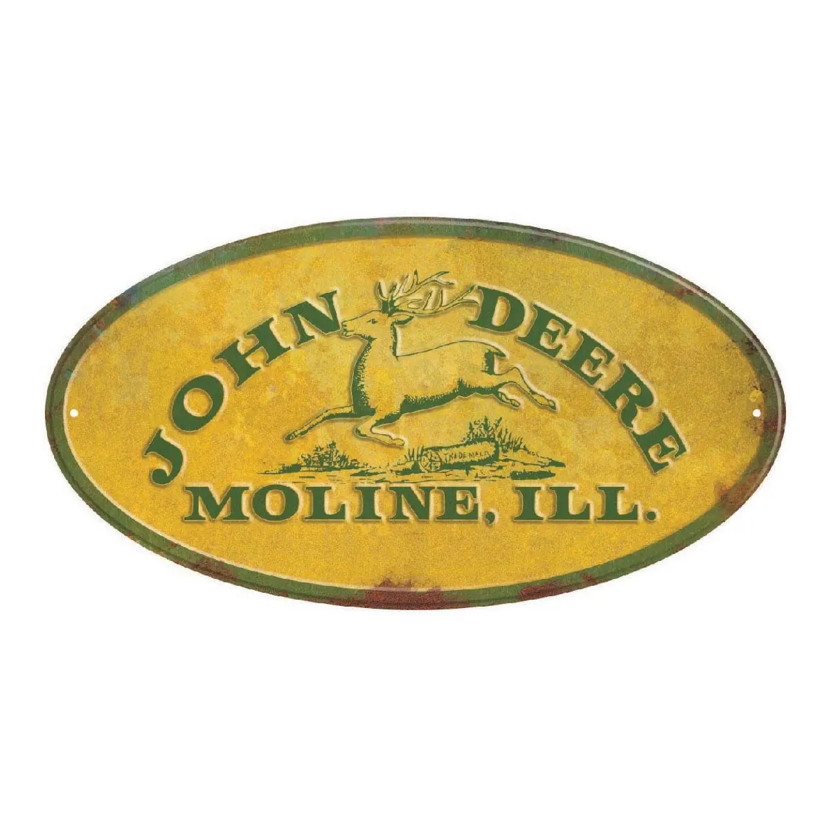 Metal Sign Yellow - JD Moline