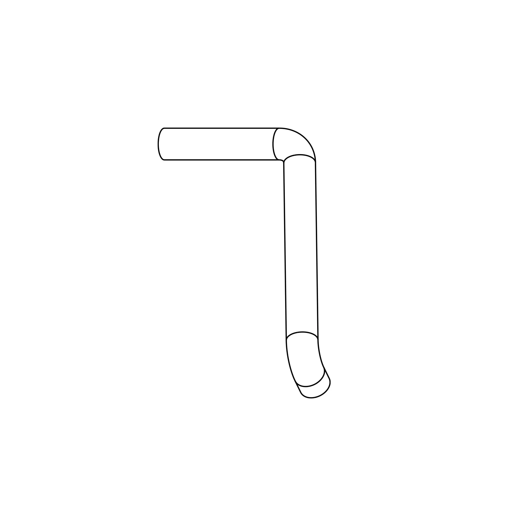 John Deere Radiator Hose - R523203