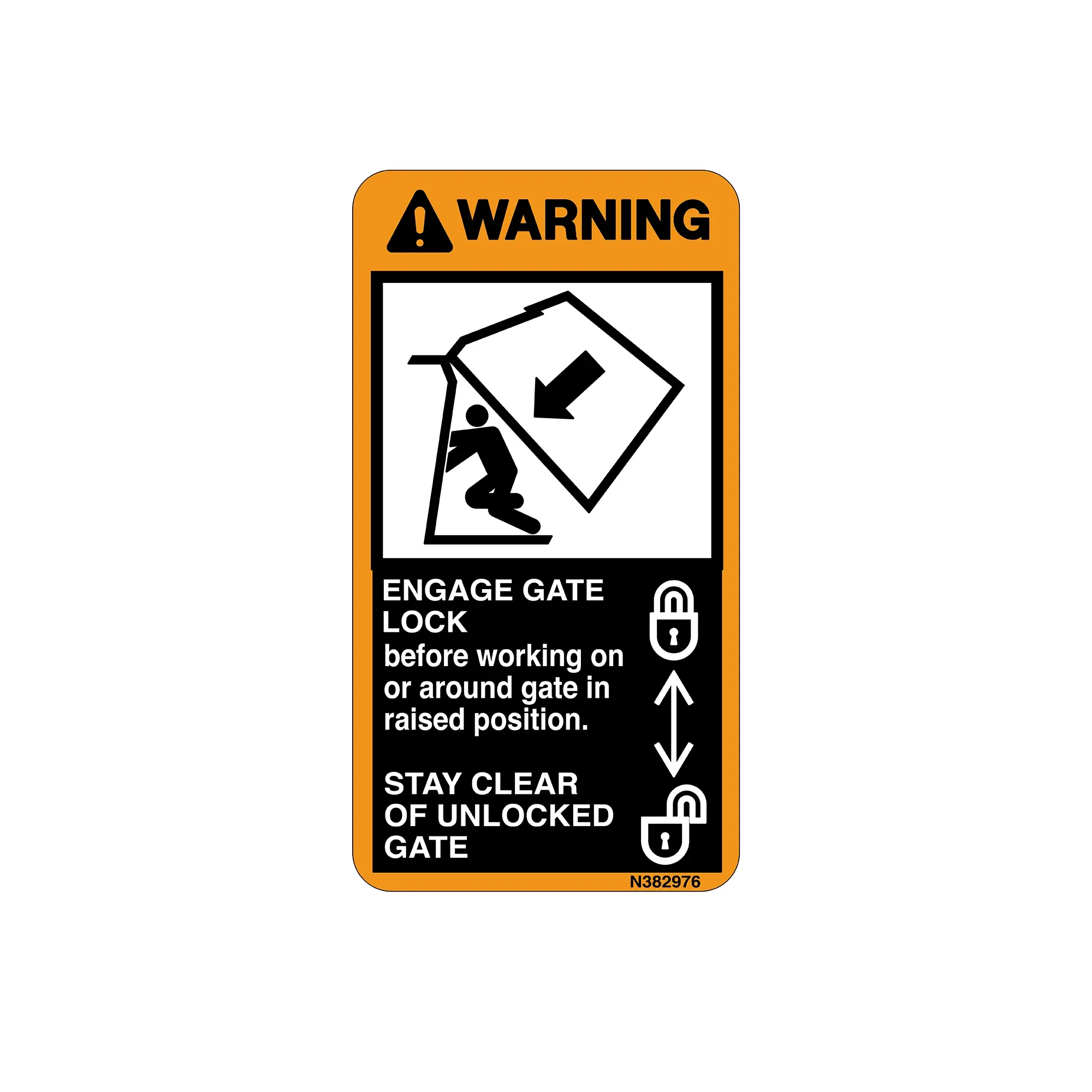 John Deere Gate Lock Label - N382976
