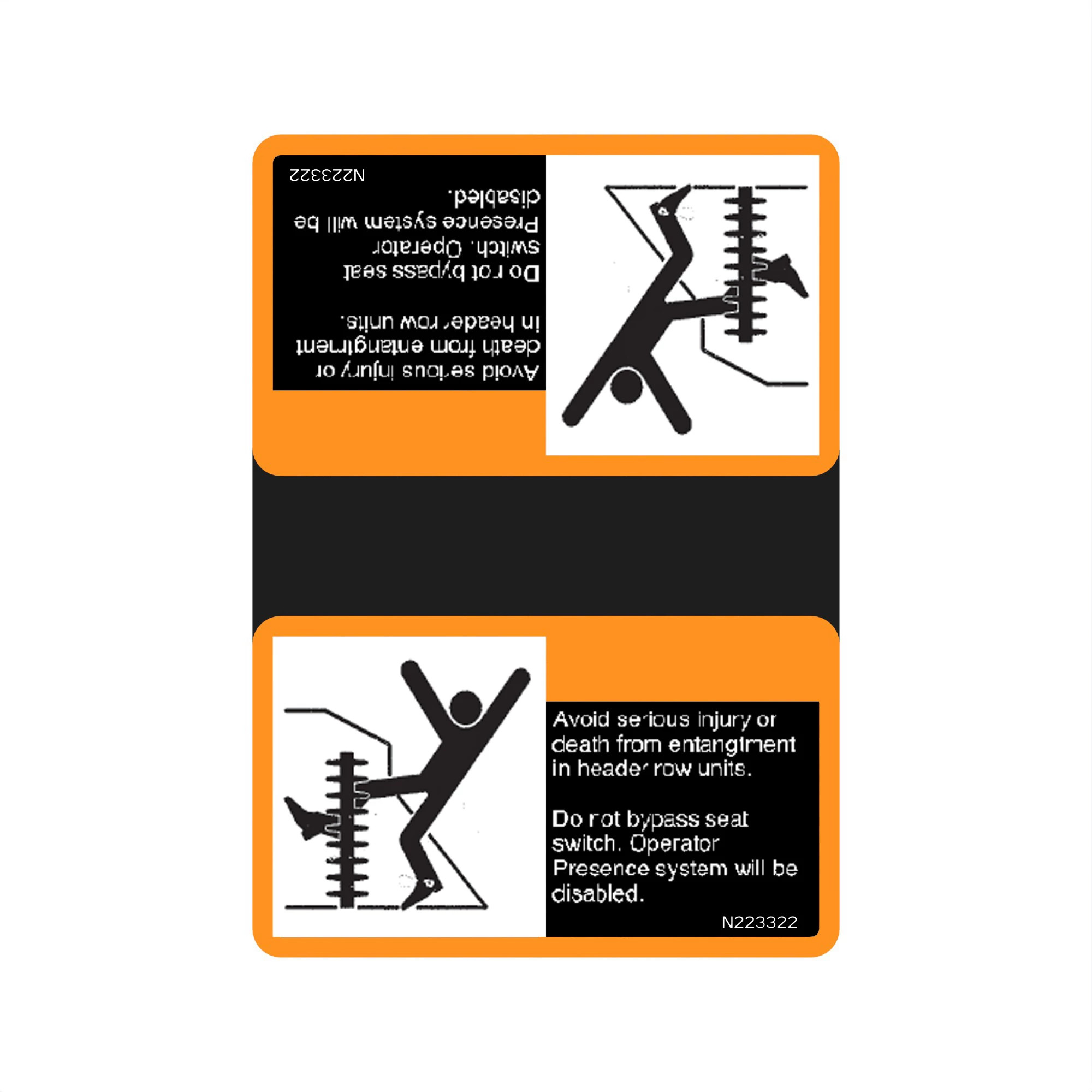 John Deere Seat Switch Bypass Panel - N223322