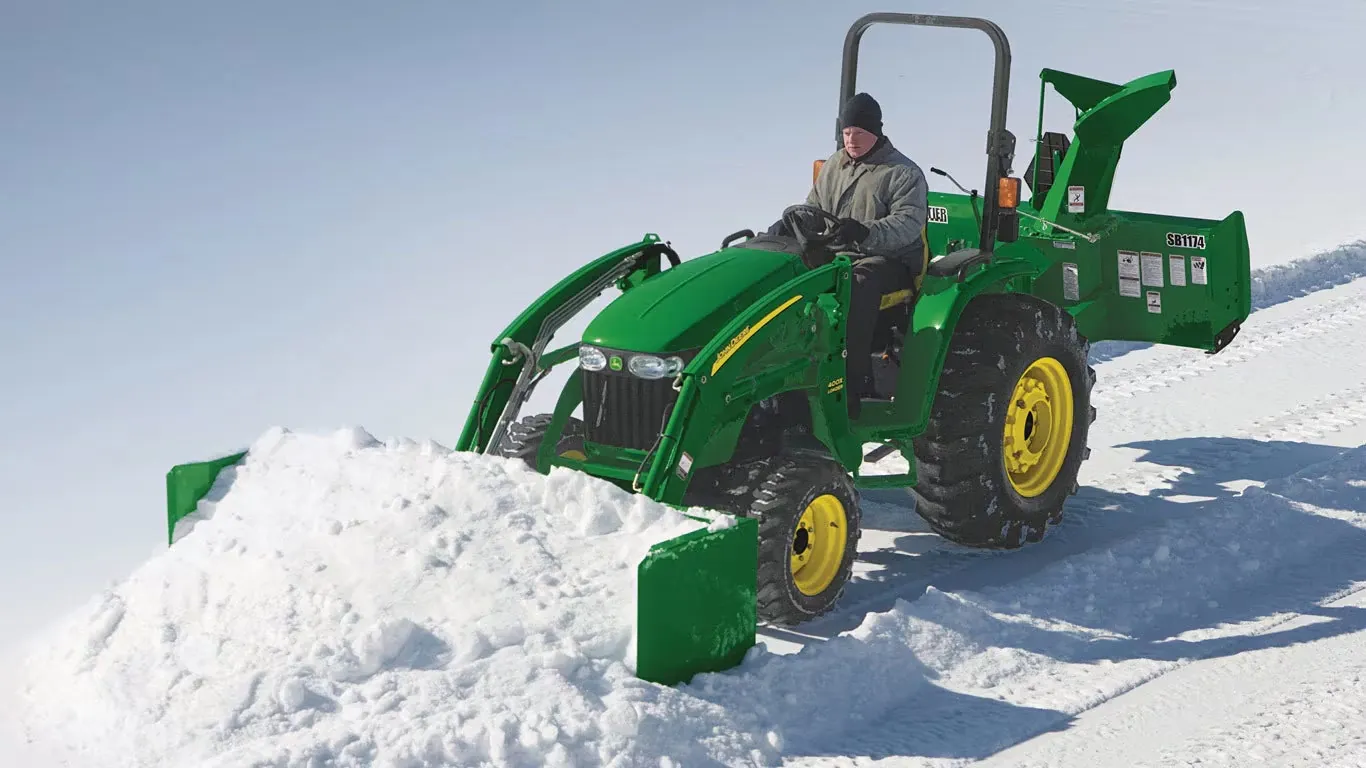 AS10H Series Snow Push clearing snow
