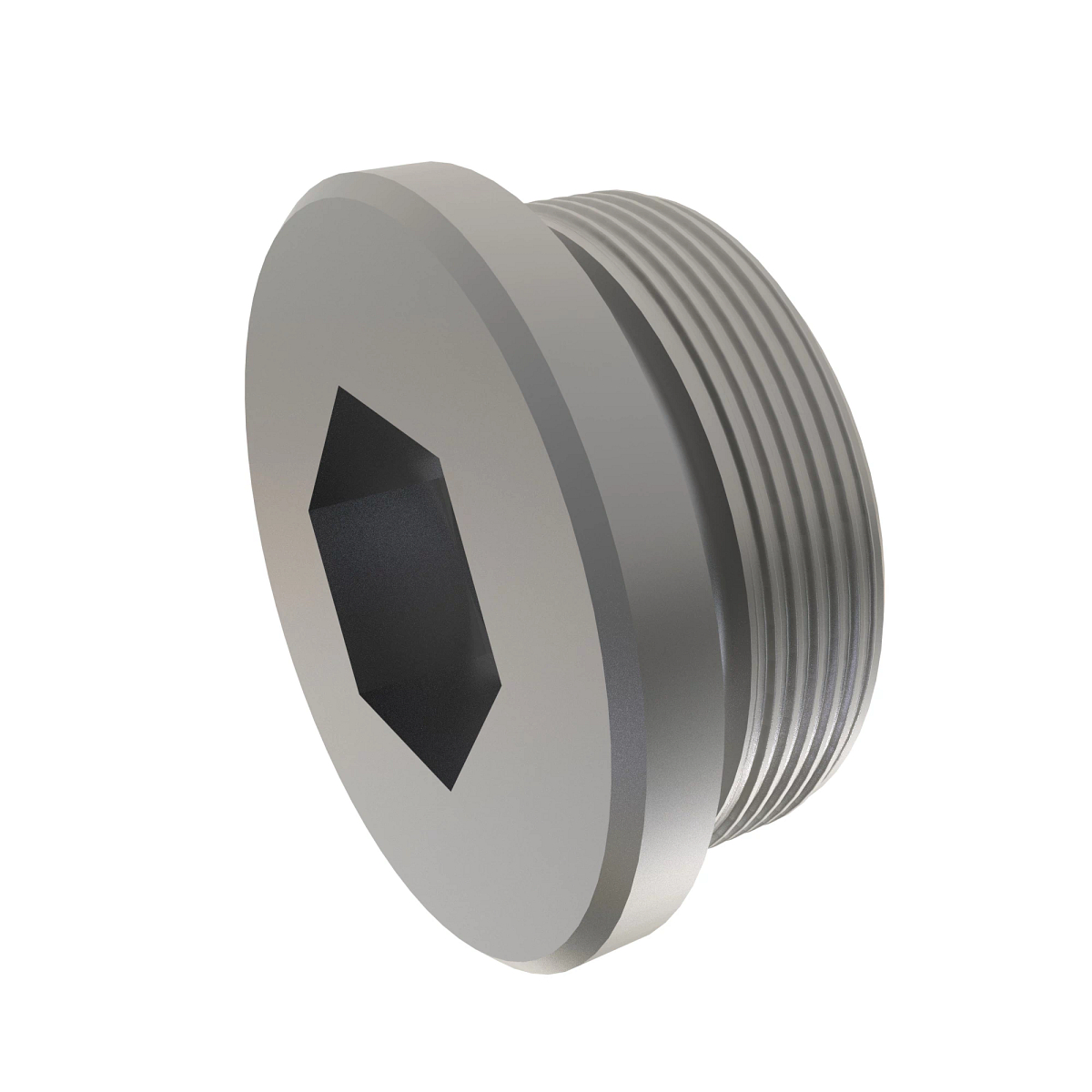 John Deere Hexagonal Socket Head Fitting Plug with O-Ring - X12HP5ON-S