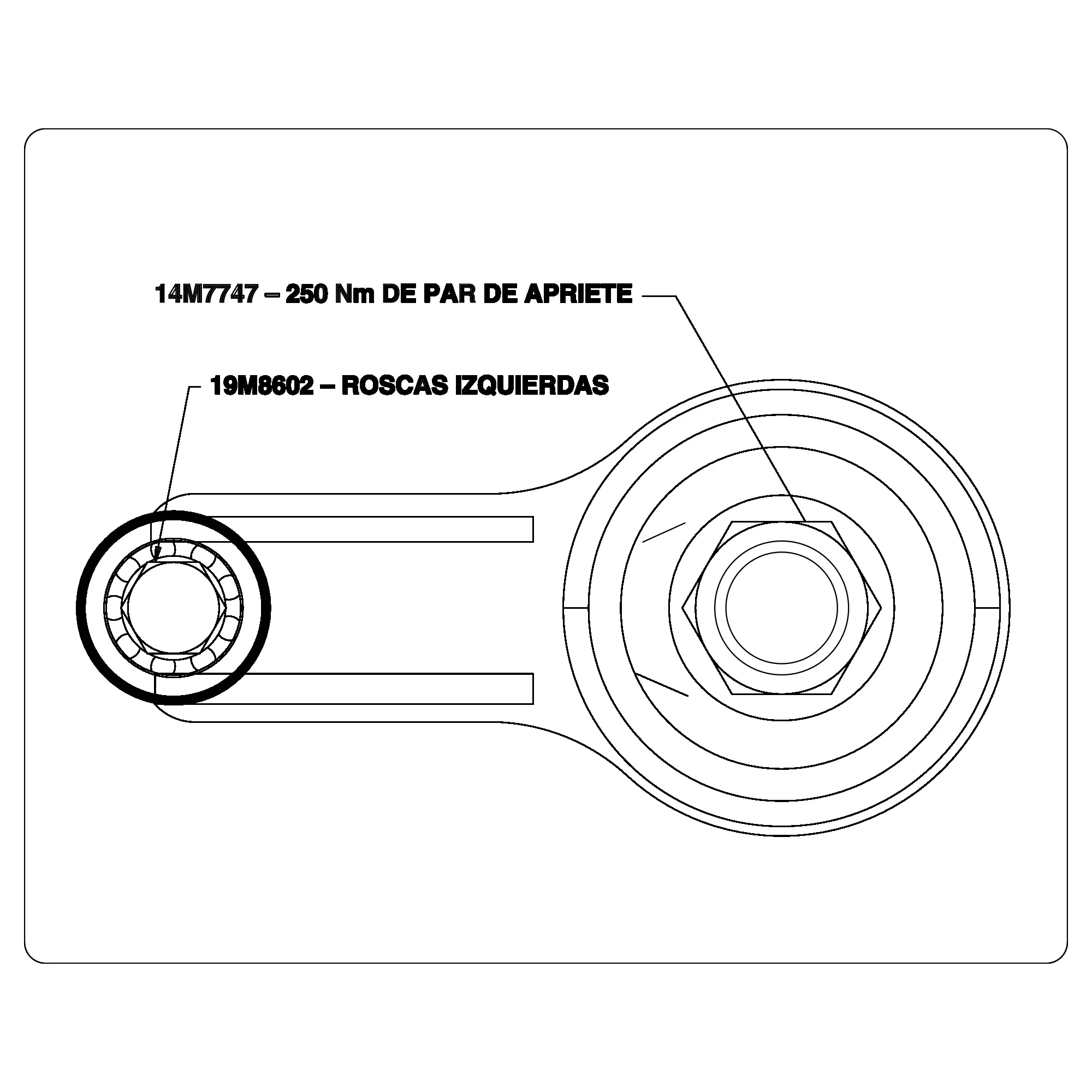 John Deere Follower Arm Instruction Label - FH322924