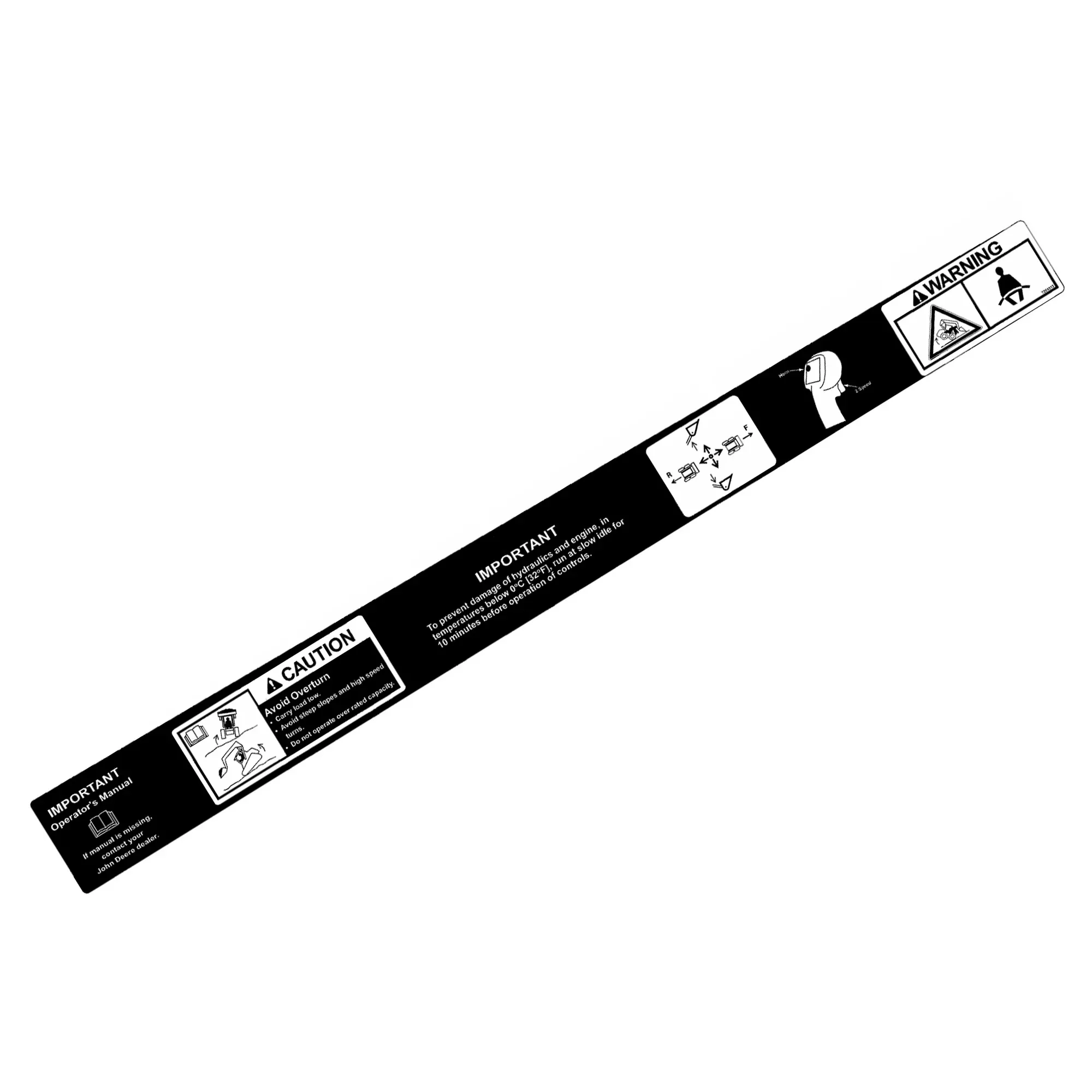 Caution Label, Hand Controls, LH D