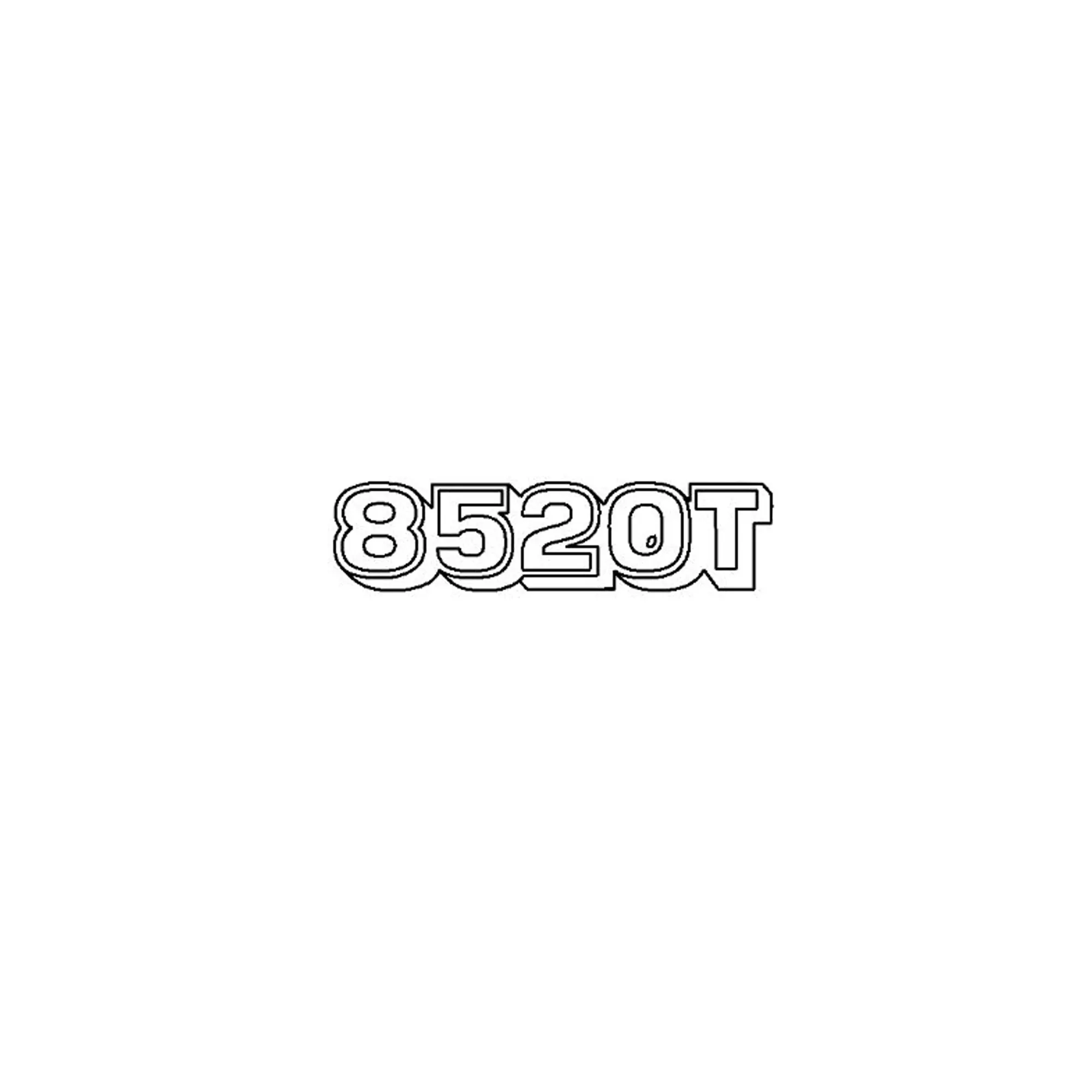 John Deere 8520T Model Designator Label - R166713