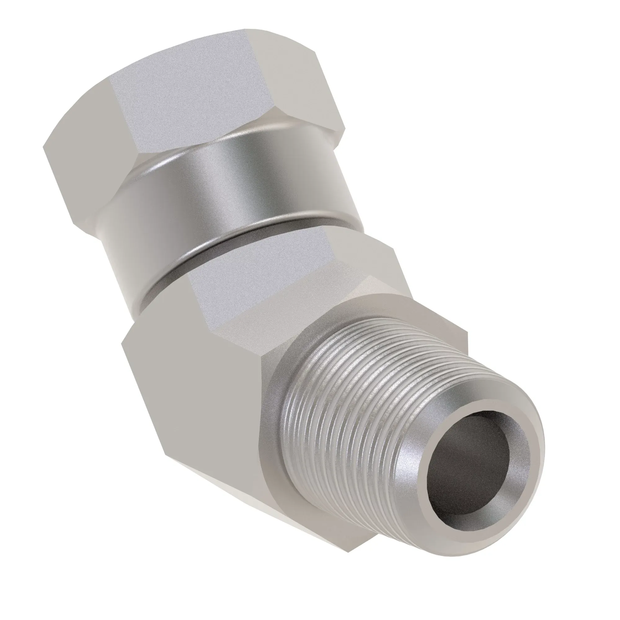 ADAPTER, UNION 1/4" NPT X 45 DEG