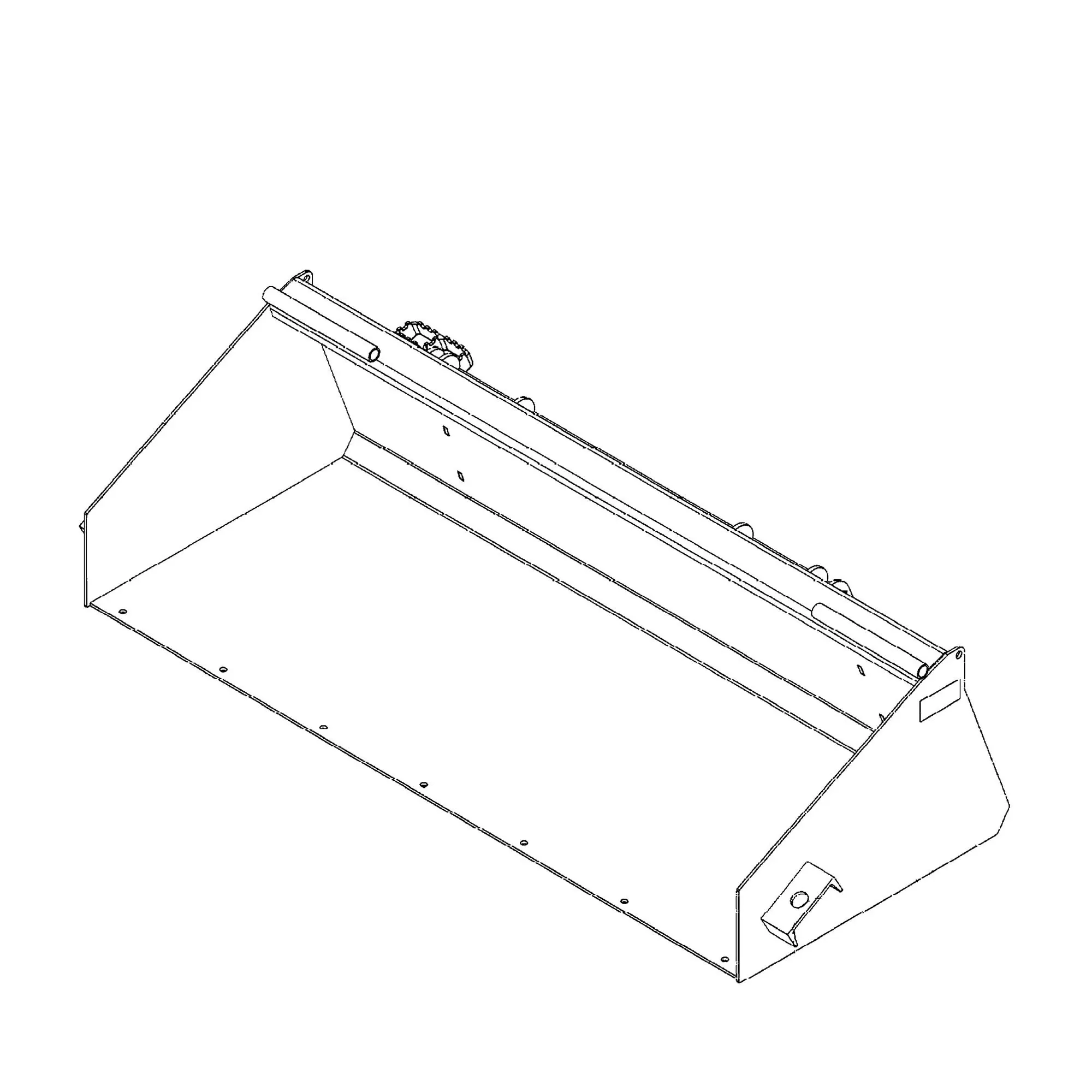 John Deere Skid Steer Bucket with Cutting Edge - AT495424