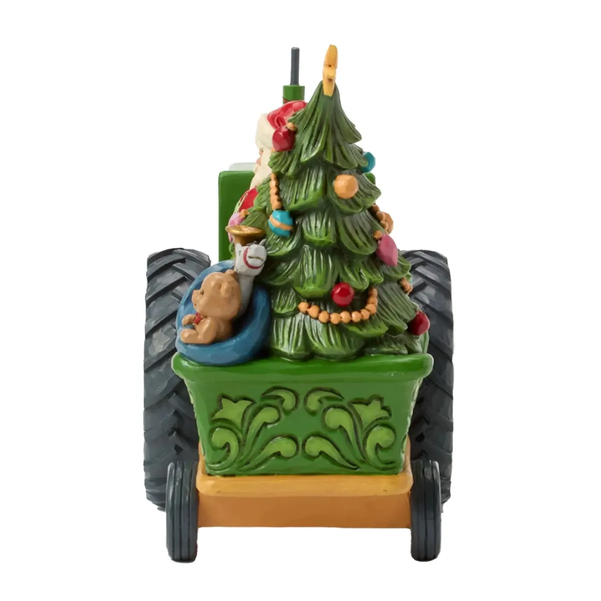 John Deere Santa's Festive Tractor Ride Figurine