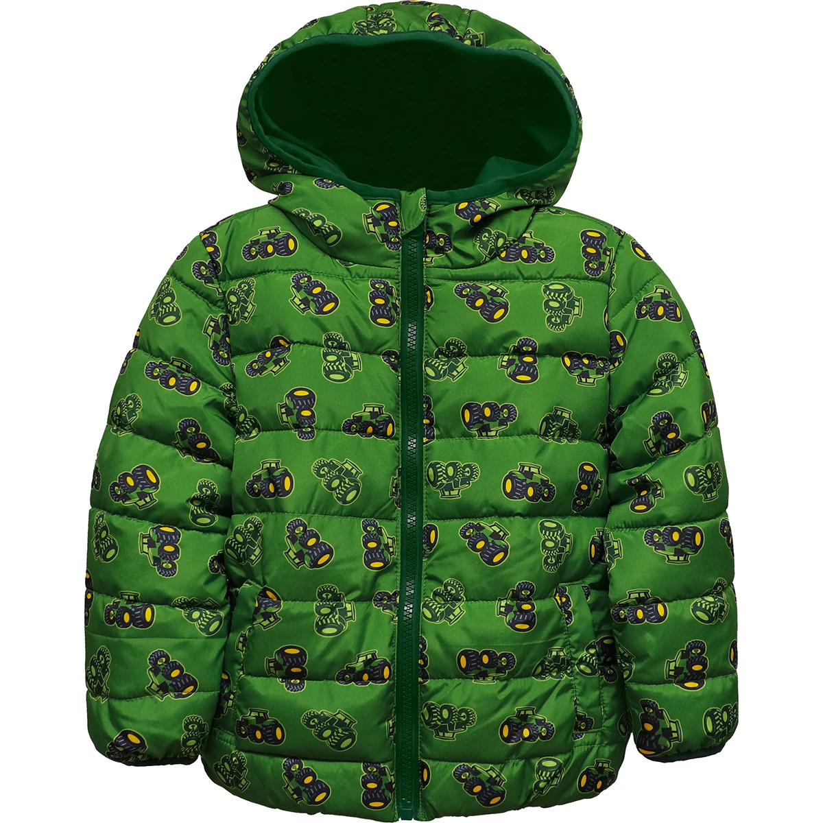 "Toddler Tractor Puffer Coat"