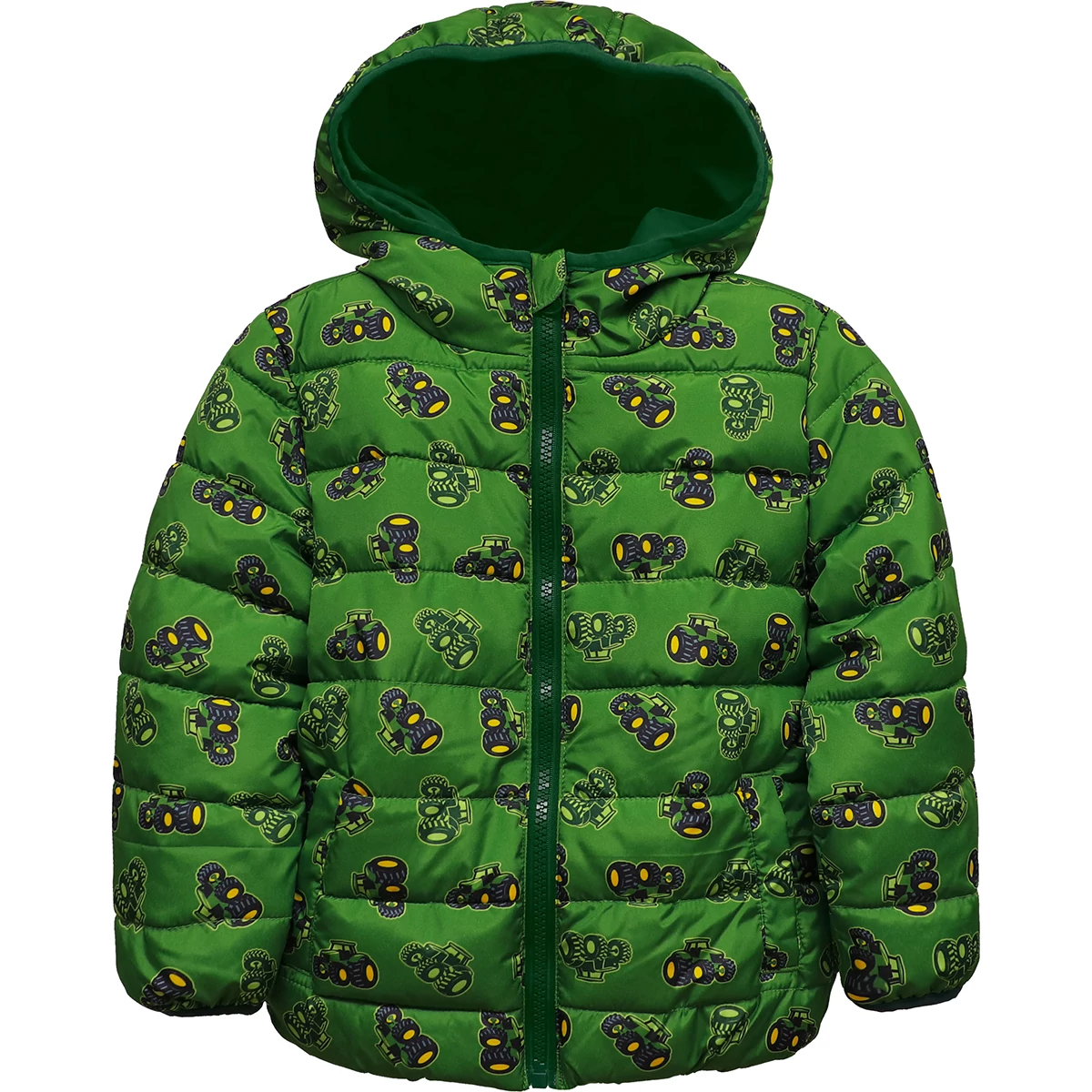 "Toddler Tractor Puffer Coat"