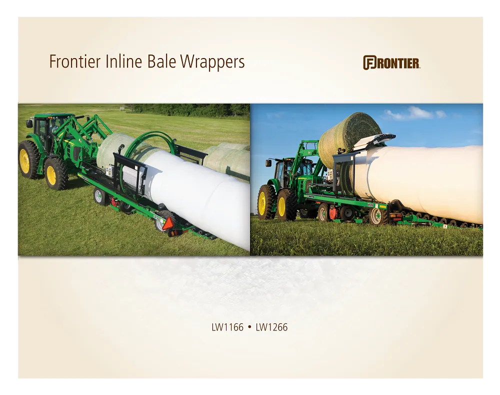 Frontier Inline Bale Wrappers Brochure cover