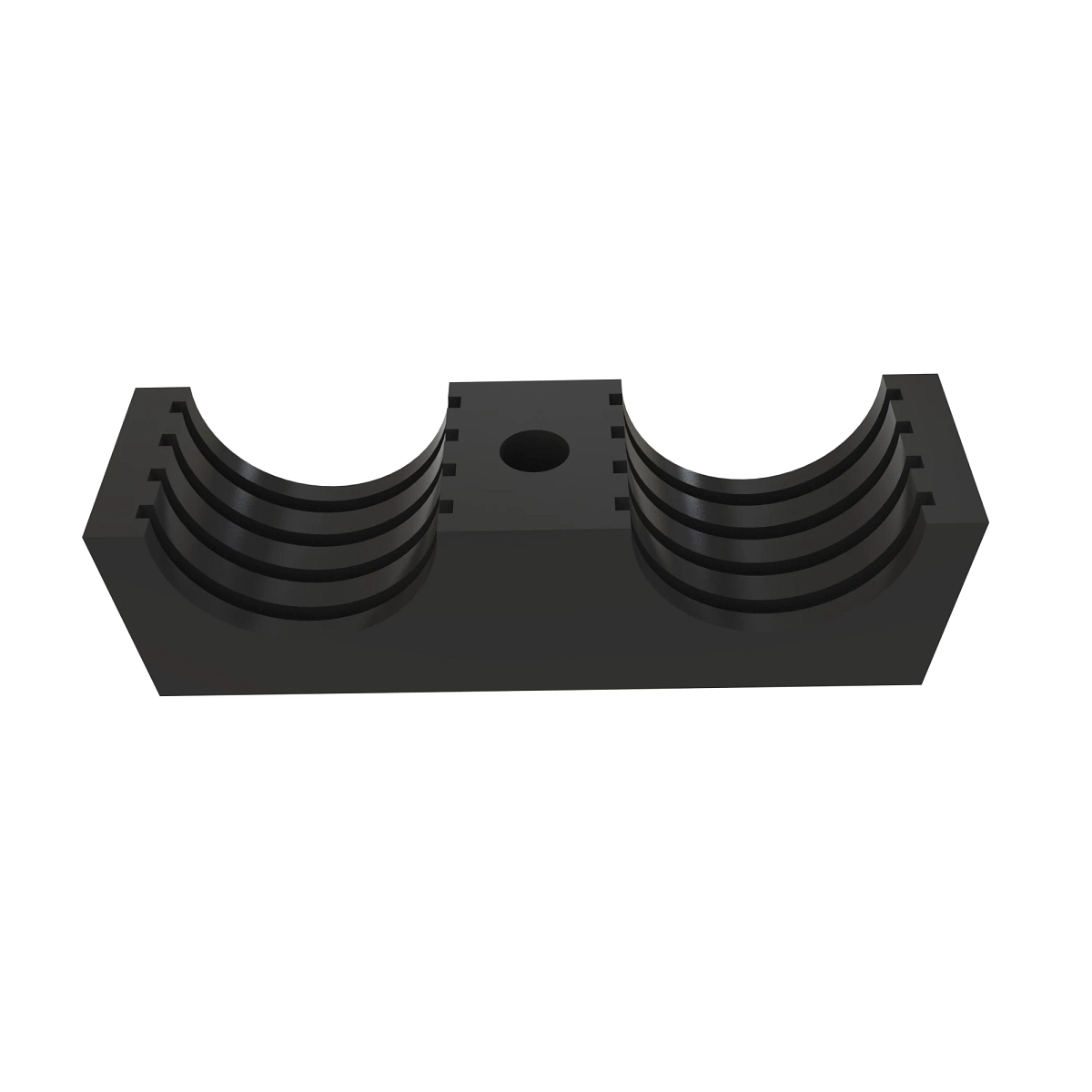 Half Clamp, Dual Hole - 33.7 MM ID